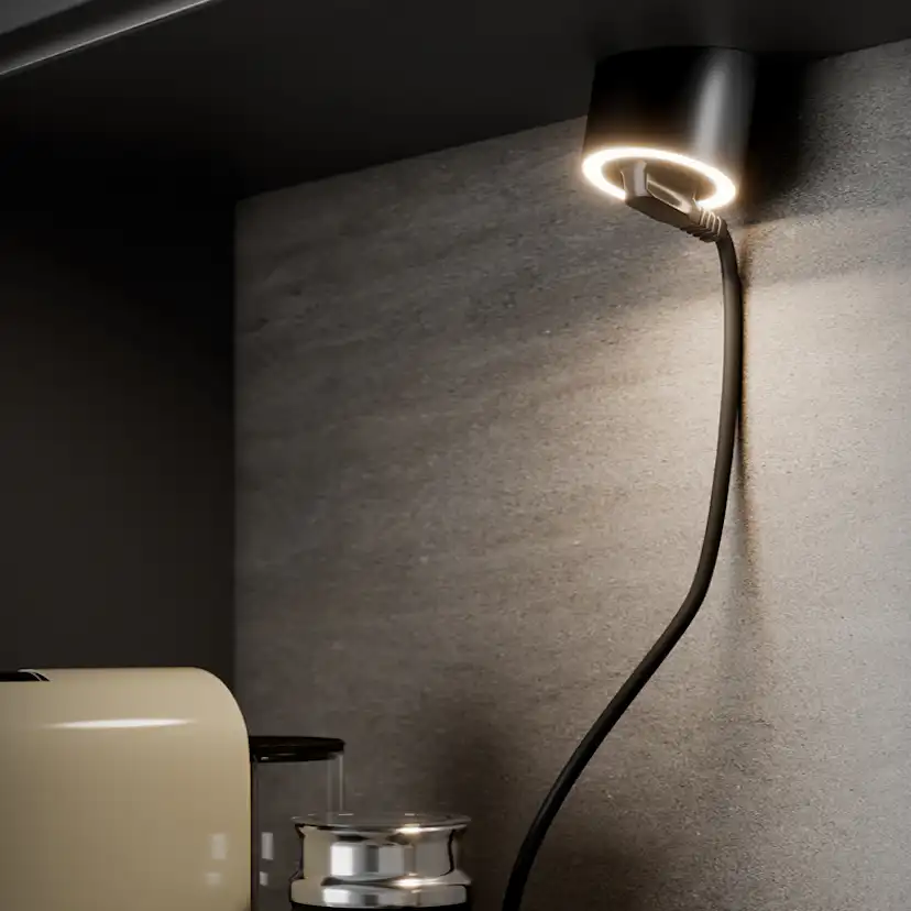 LED-spot Unika 24V/4,5W elutag 230V 2700 K rf-look Rostfri look