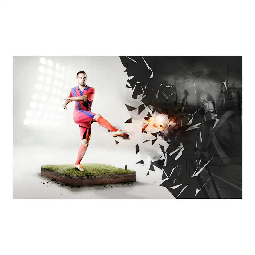 Fototapet Arkiio Power of football 450x280 cm