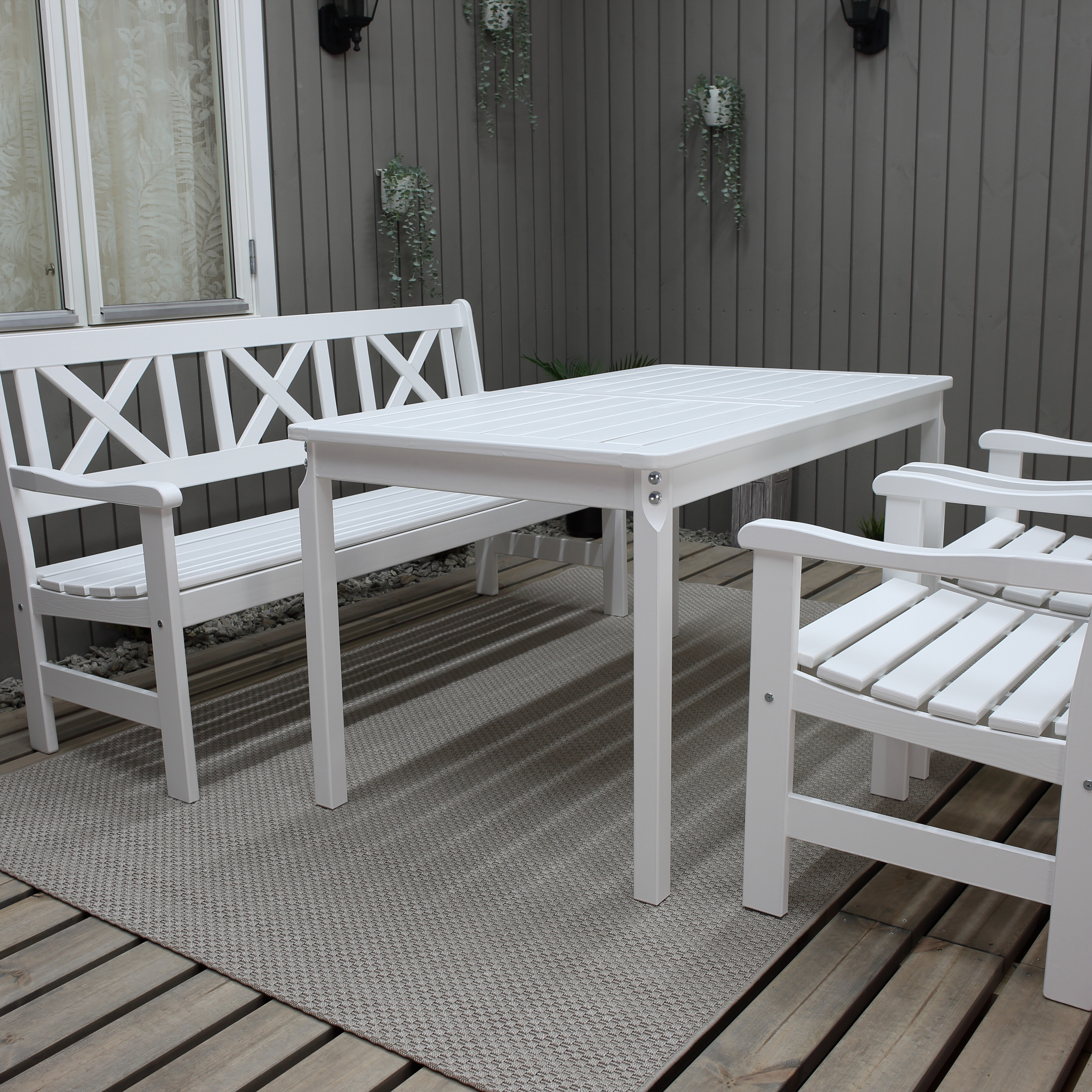 Matbord Baltic Garden Europe Vit