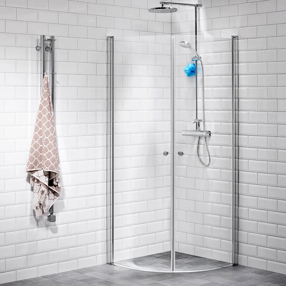 DHÖRN LUSSO1 HT1 SVÄ 80X80 KL LxB: 800x800 mm, Klarglas, Handtag 1