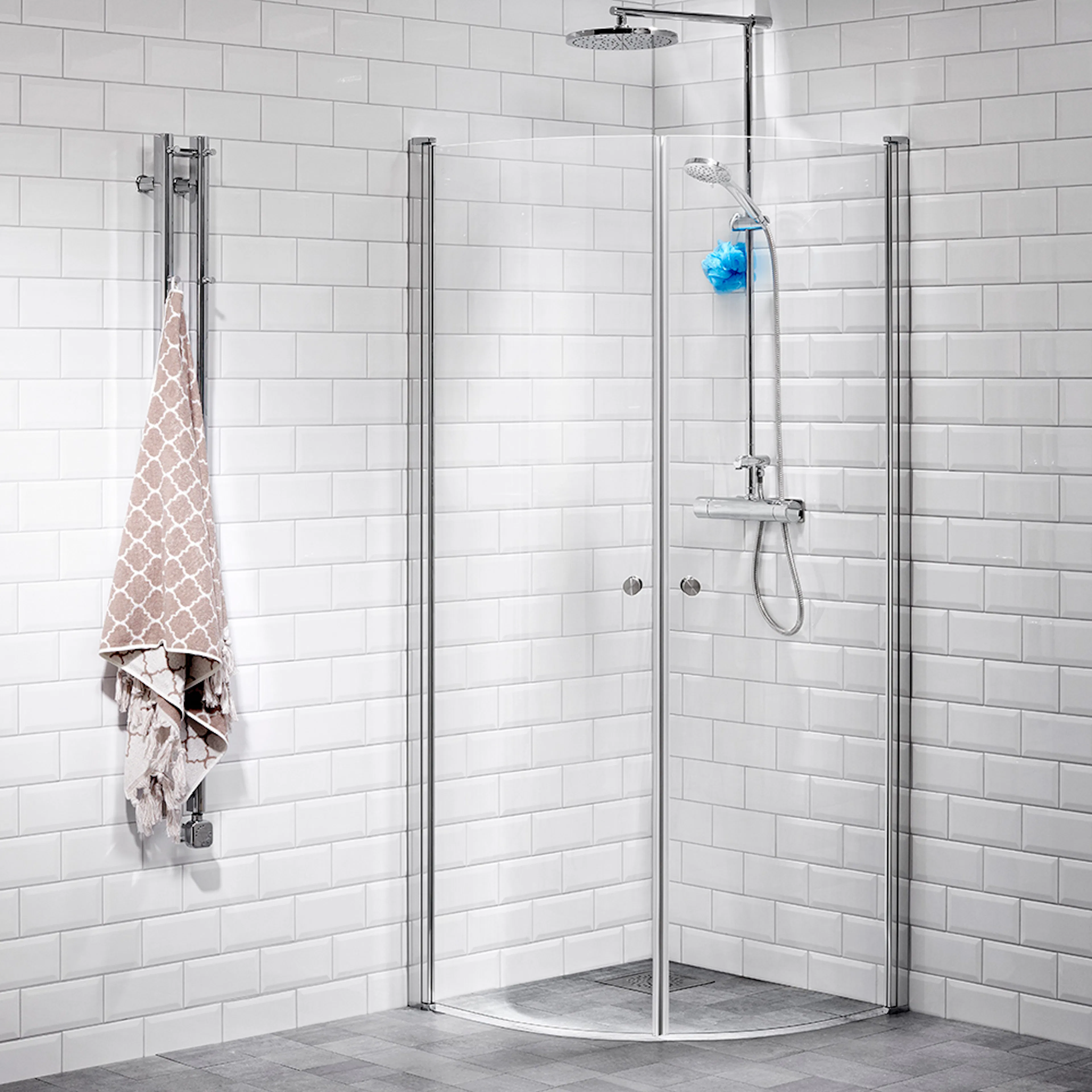 DHÖRN LUSSO1 HT1 SVÄ 80X80 KL LxB: 800x800 mm, Klarglas, Handtag 1