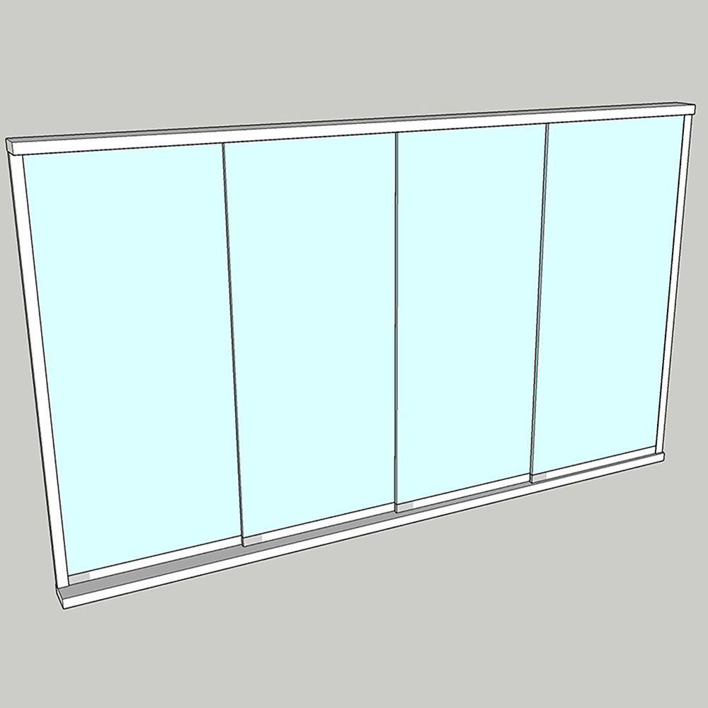 Vikparti Allvy Sunroom s75 3-Glas 4-Delad
