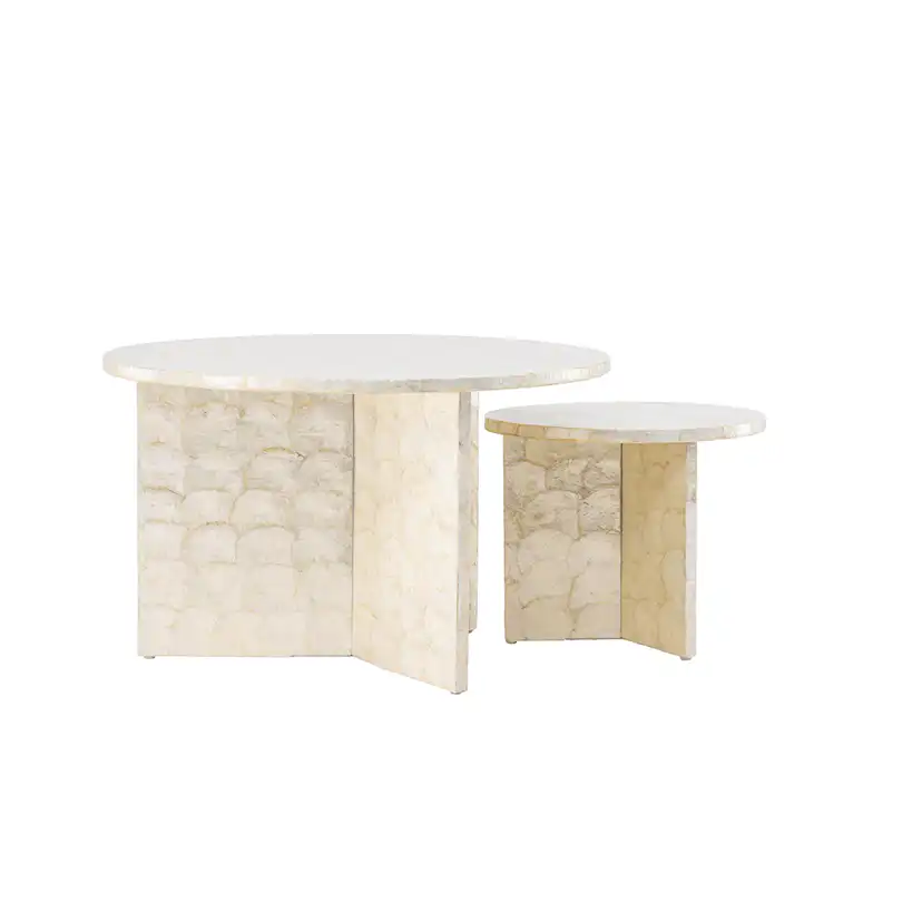 Soffbord Vind Smögen Ø70 cm & Ø40 cm