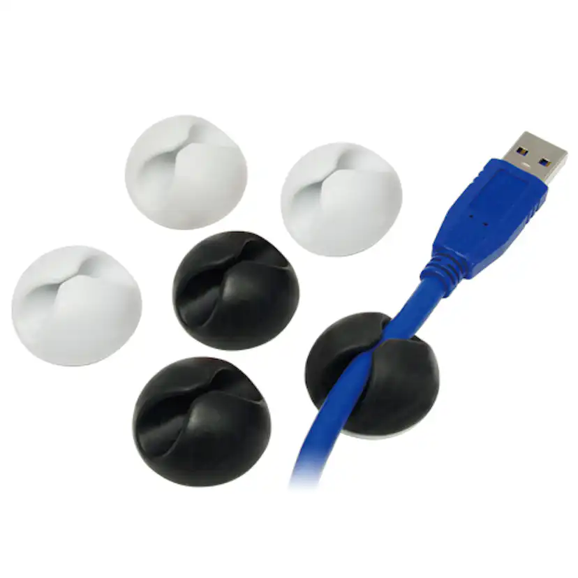 Kabelhållare LogiLink Själhäftande 6-pack