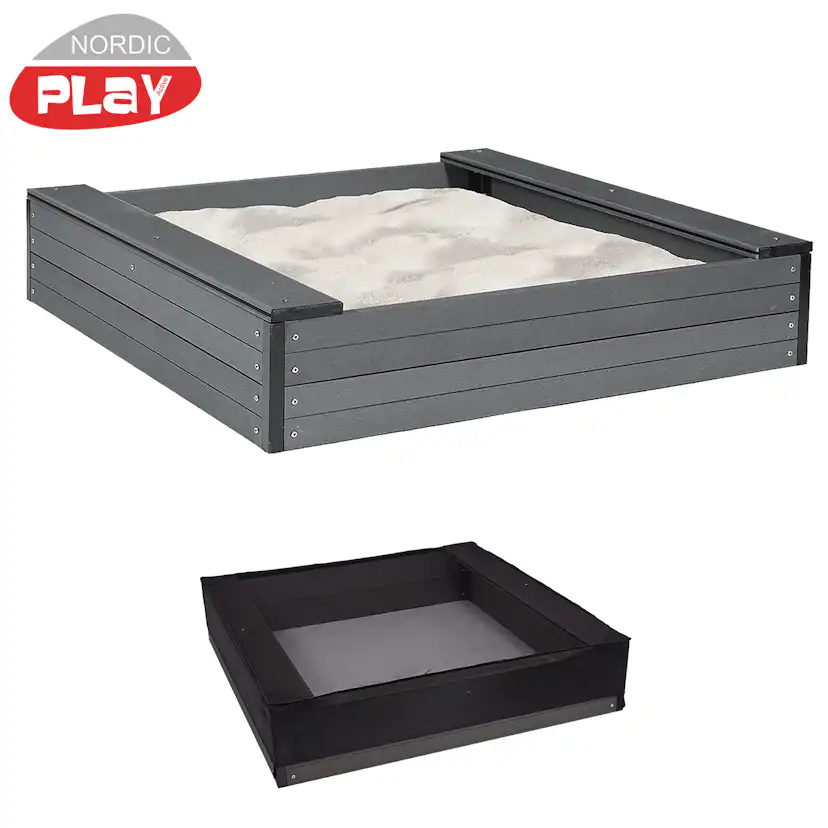 Sandlåda Nordic Play 120X120 cm Inkl. Nät