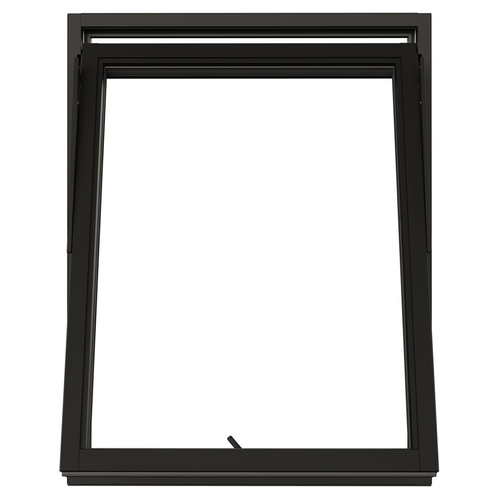 Vridfönster NorDan NTech 3-Glas Aluminium BlackLine Svart