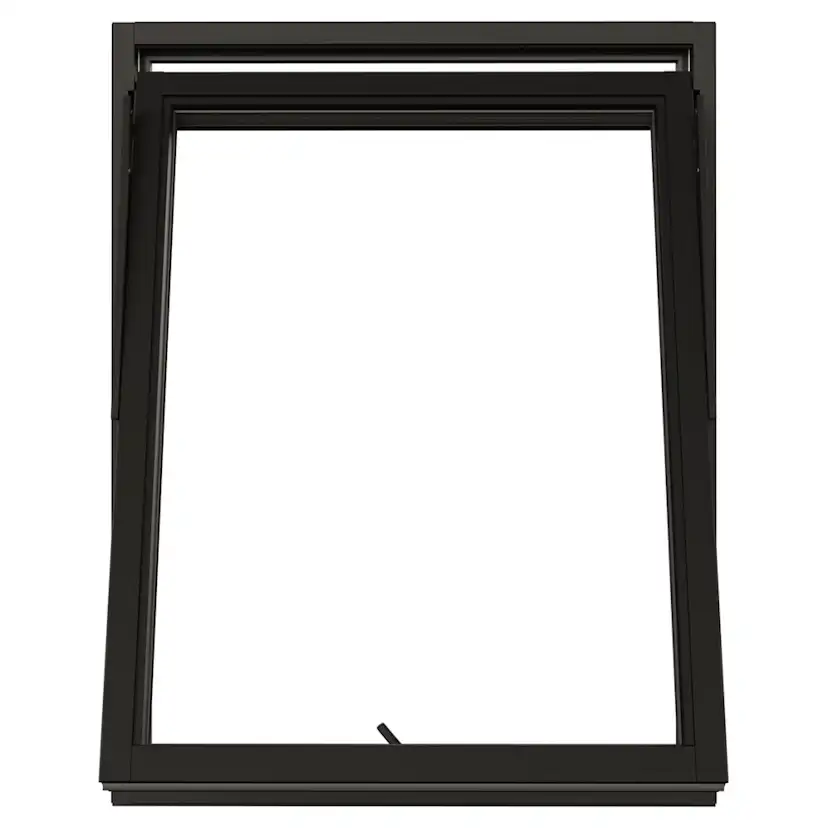 Vridfönster NorDan NTech 3-Glas Aluminium BlackLine Svart