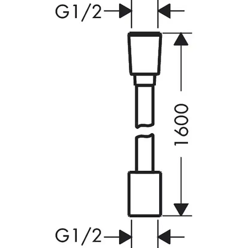 Textilduschslang Hansgrohe Designflex 160 cm