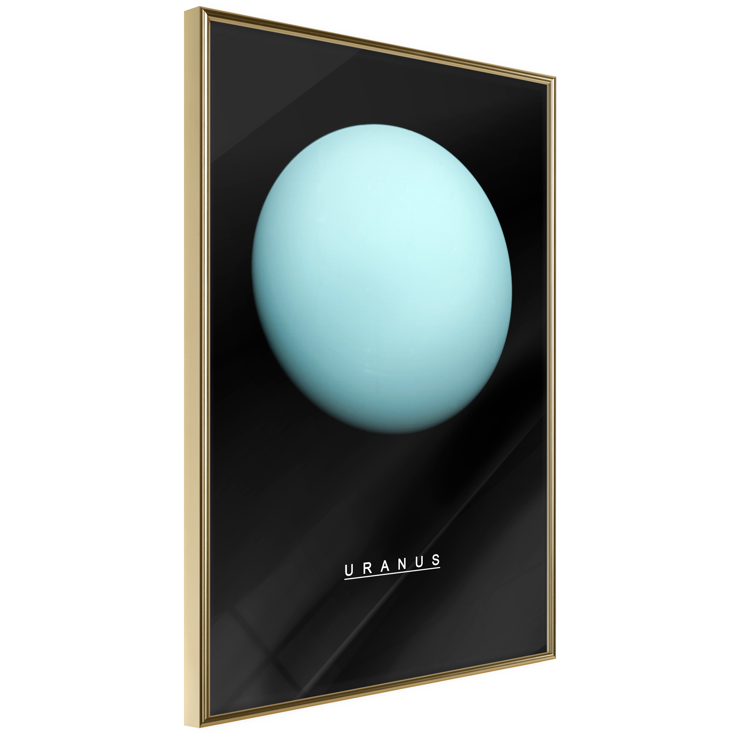 Affisch - Uranus [Poster] 30x45 Guld ram, 30x45 cm