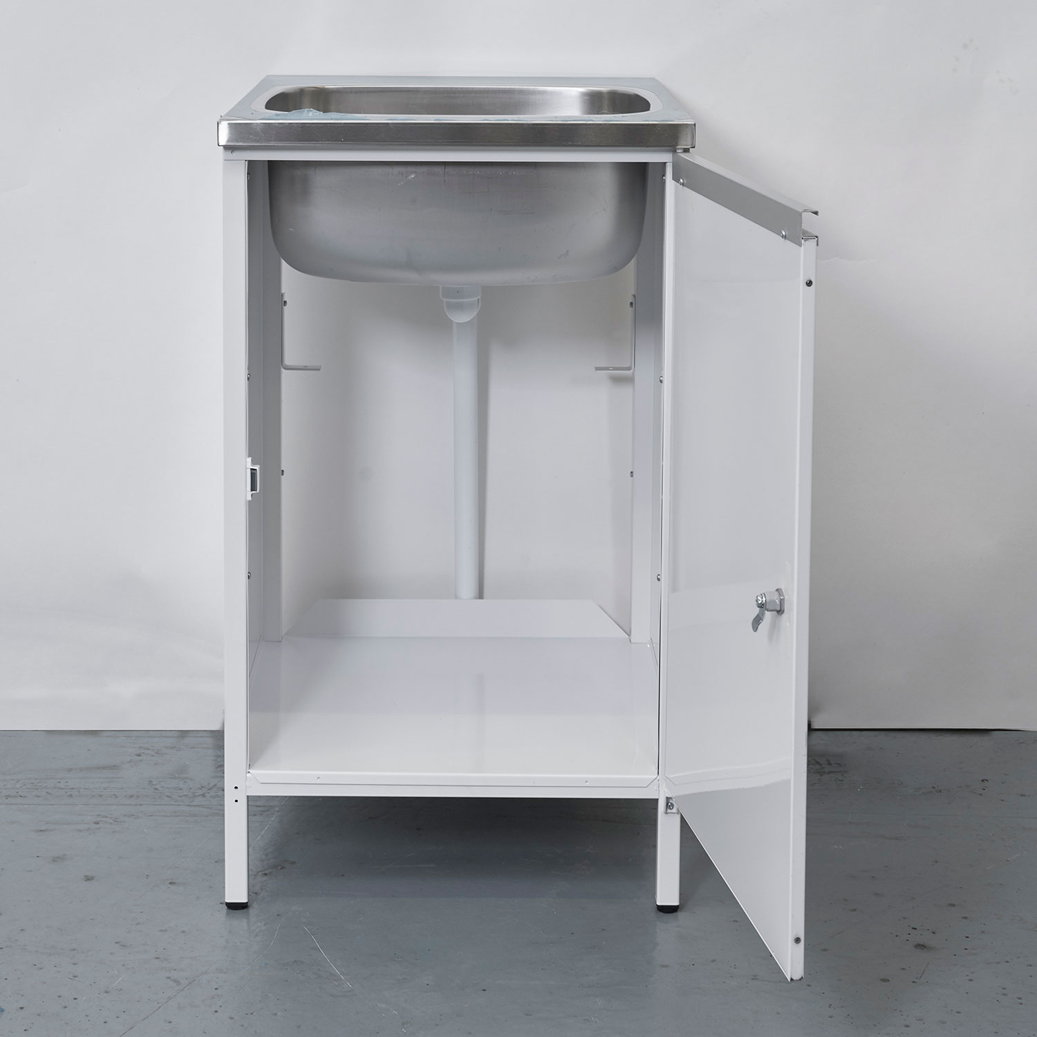 Tvättbänk Contura Steel CAB 5 Vit med Kranhål
