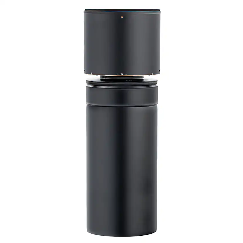 Rökgasfläkt Draftbooster Svart Skorstensfläkt