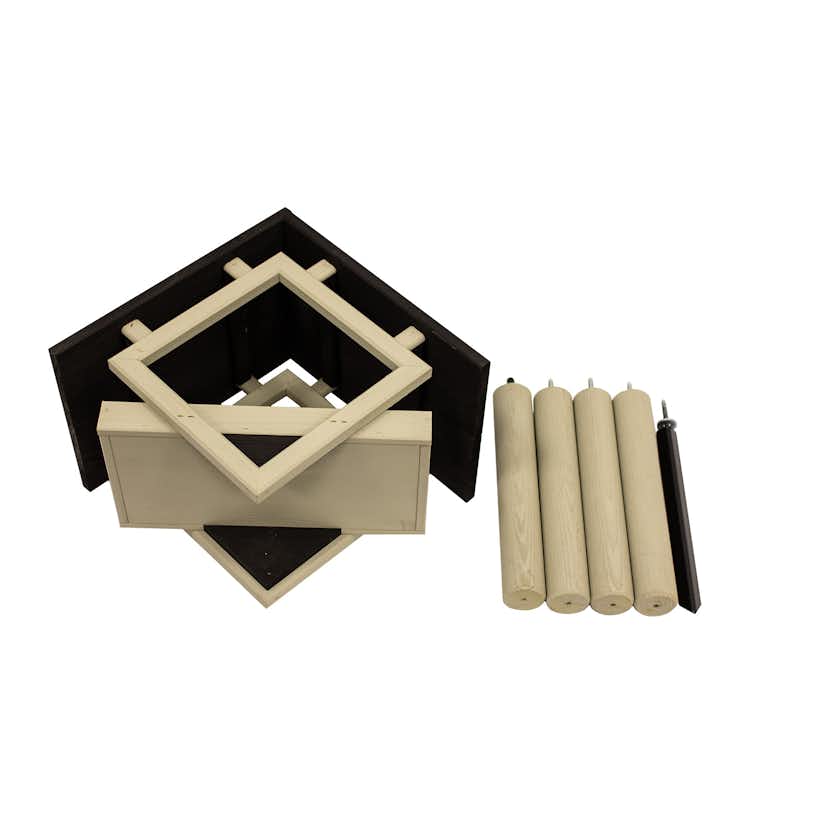 Fågelmatare Hortus Furu Svart Med Stativ