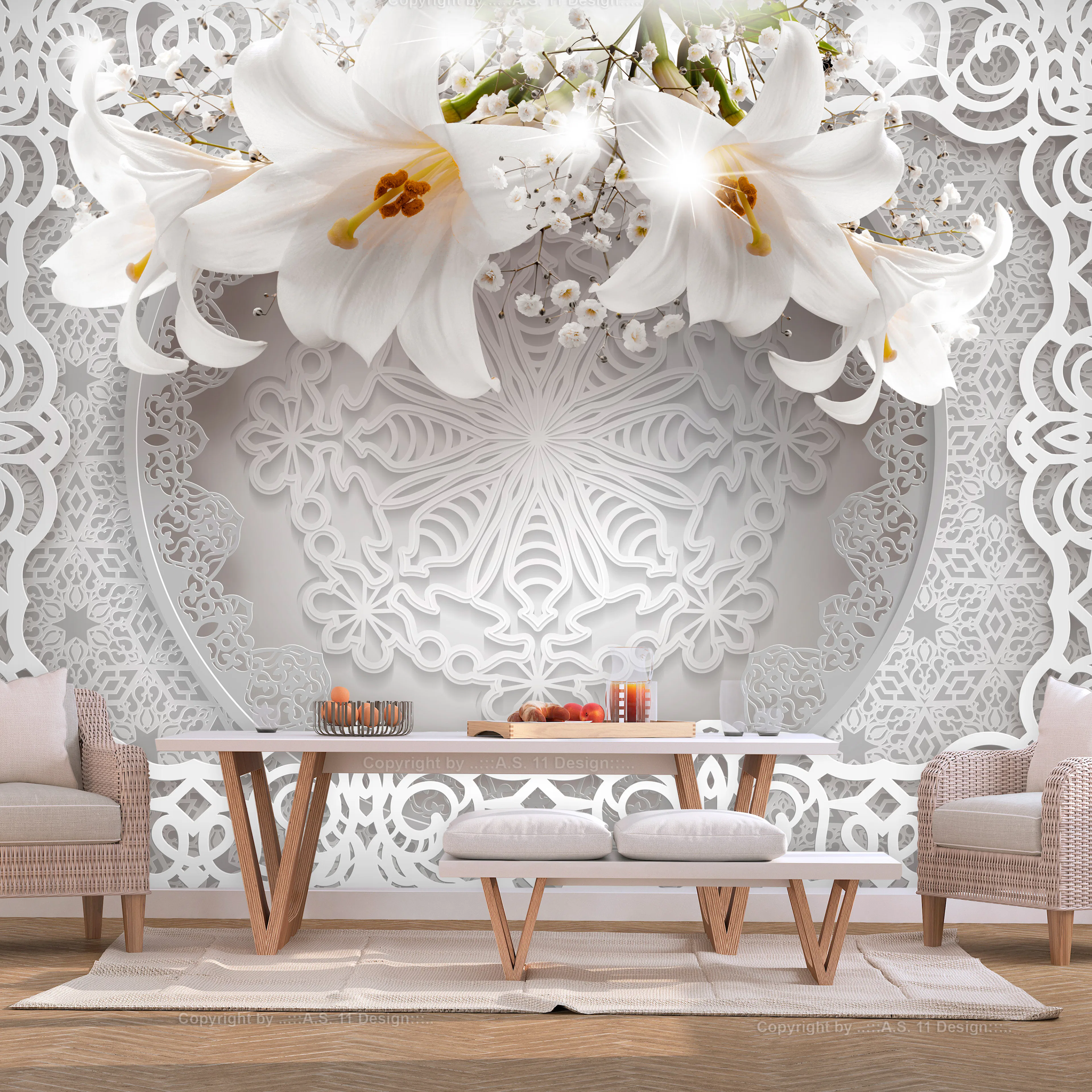 Fototapet Arkiio Lilies And Ornaments