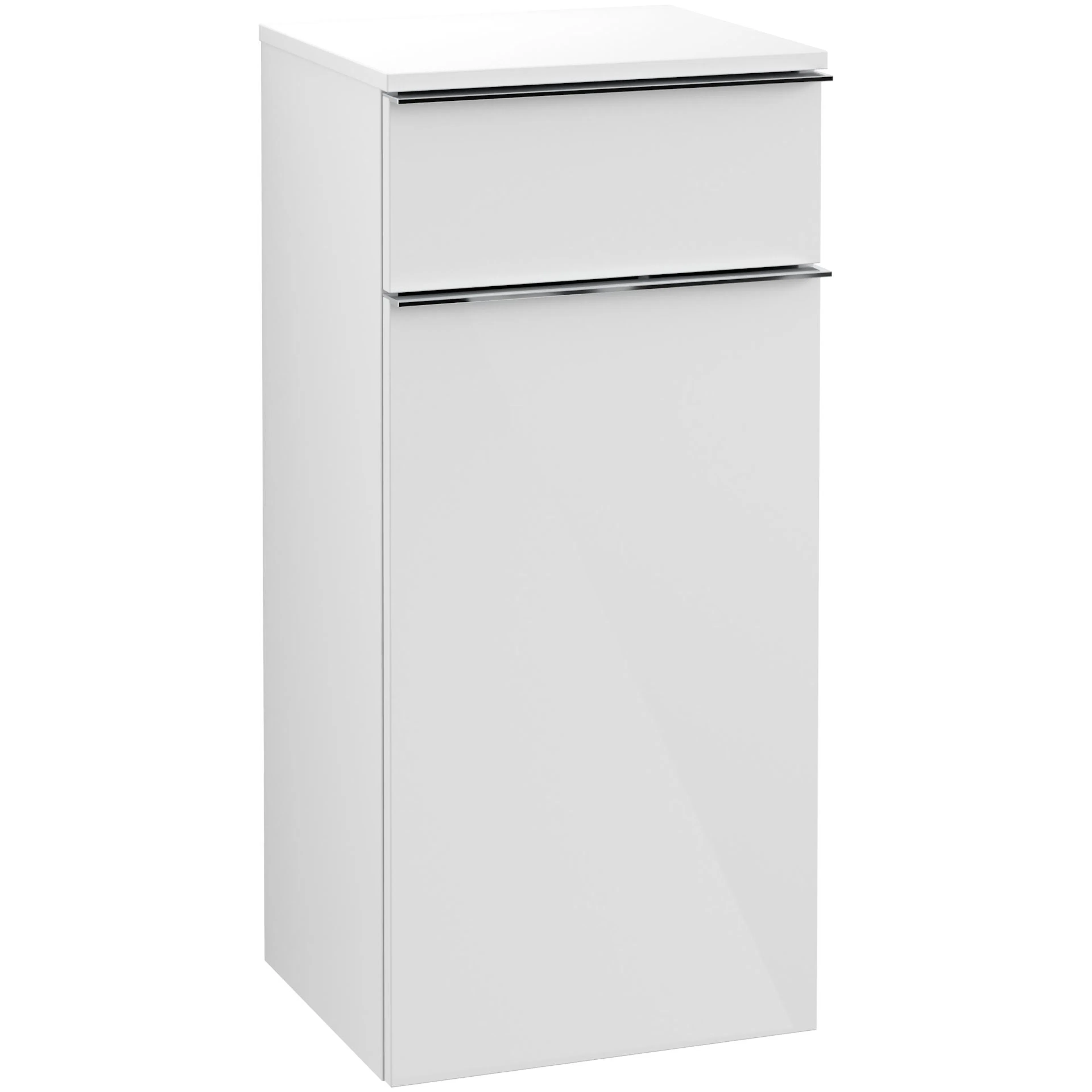 Sidoskåp Villeroy & Boch Venticello A95001DH Vit Högblank, Handtag: Krom, Gångjärn Vänster