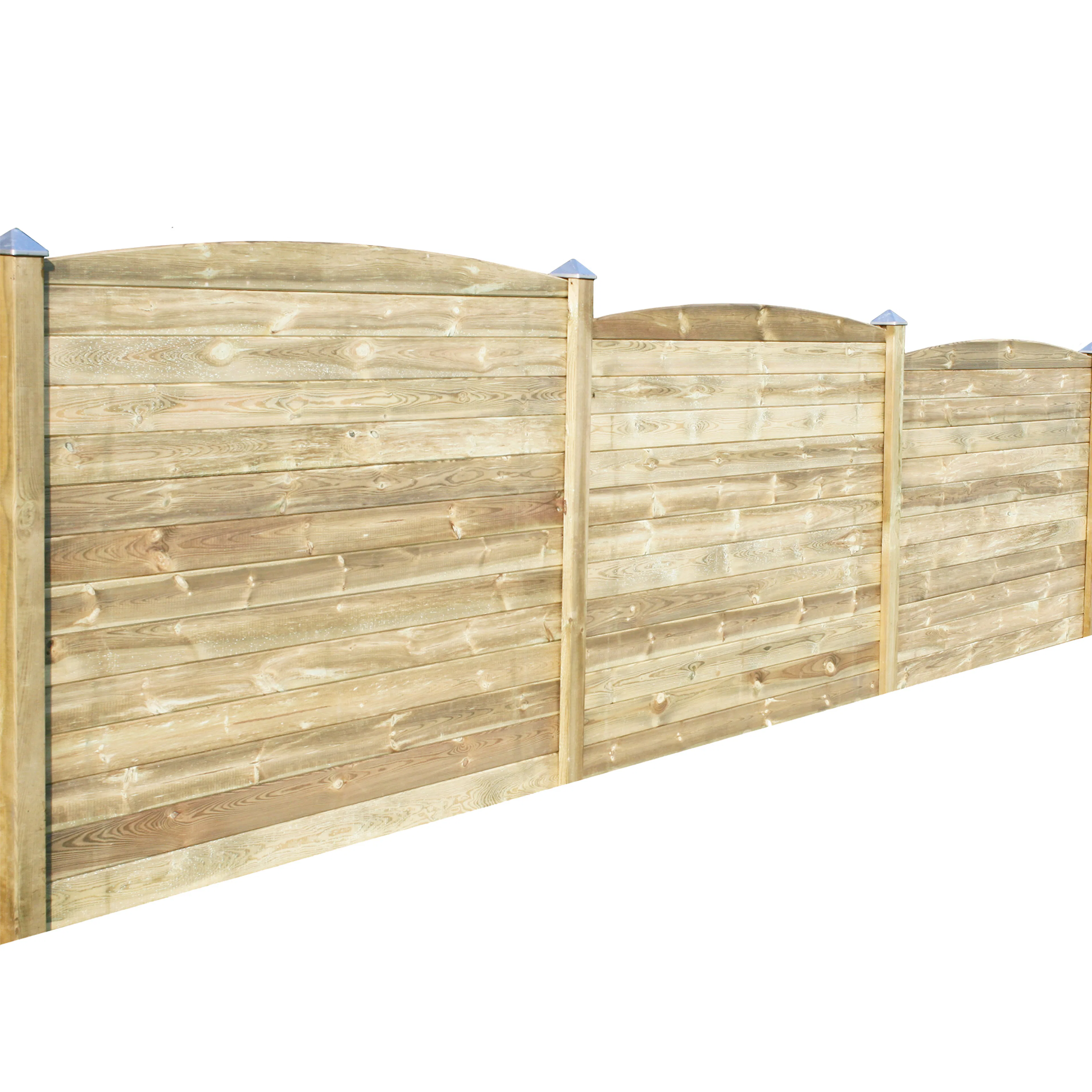 HORTUS 178,5 cm 4 panel fencing with curved top profile and 8450 mm