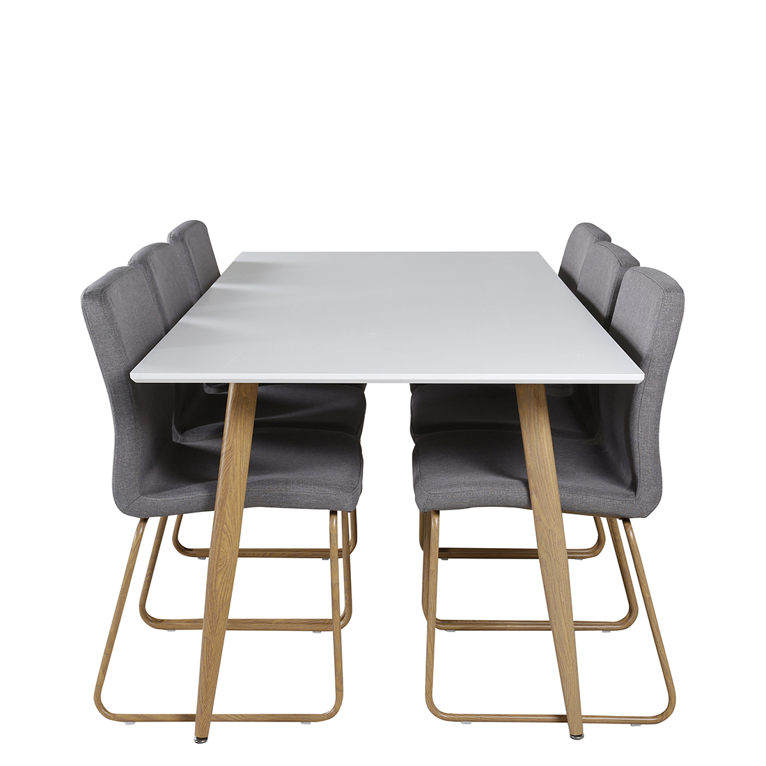 Matgrupp Venture Home Polar Ø100 cm med 6st Mace Matstolar