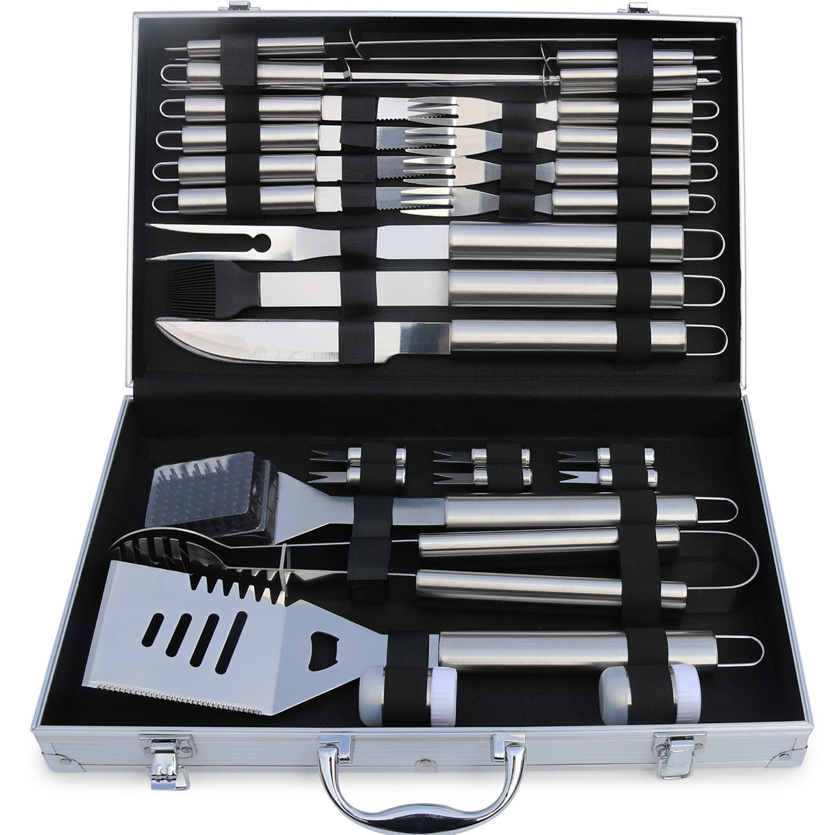 Grillverktyg Metalcraft BBQ Set i Rostfritt Stål 26 Delar