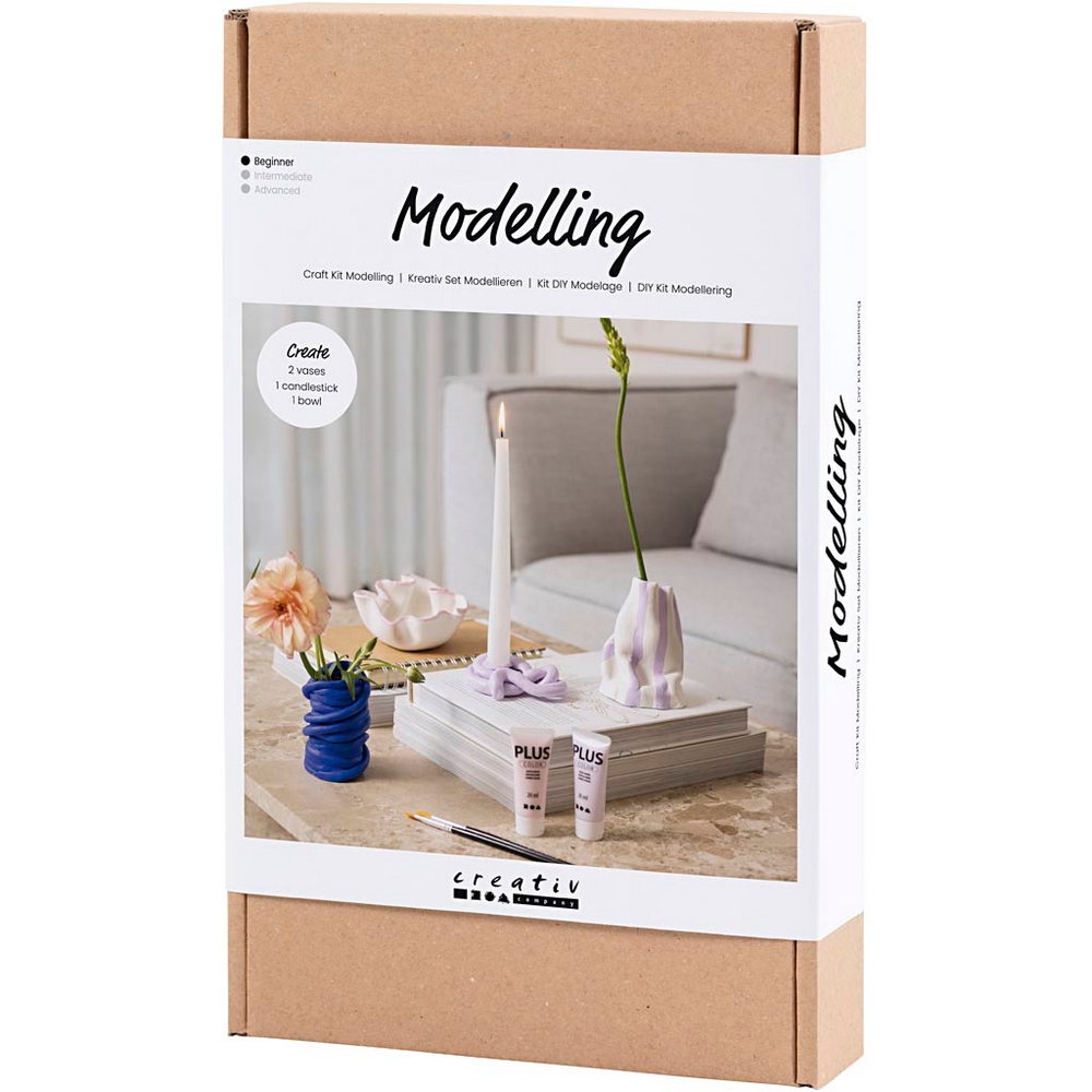 DIY-kit Creativ Company Modellera Krukor och Vaser