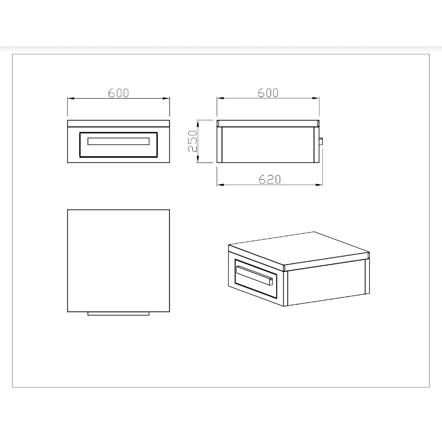 Fristående Arbetsbänk Myoutdoorkitchen med 3 Förvaringslådor