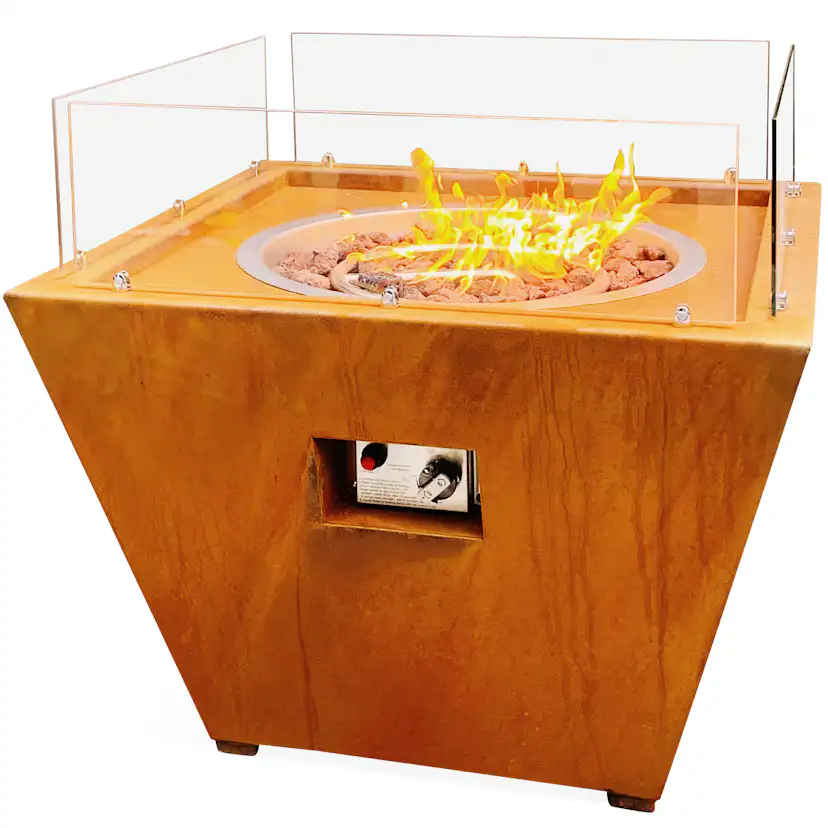 Eldstad Lyfco Cortenstål Gasoldriven Husum