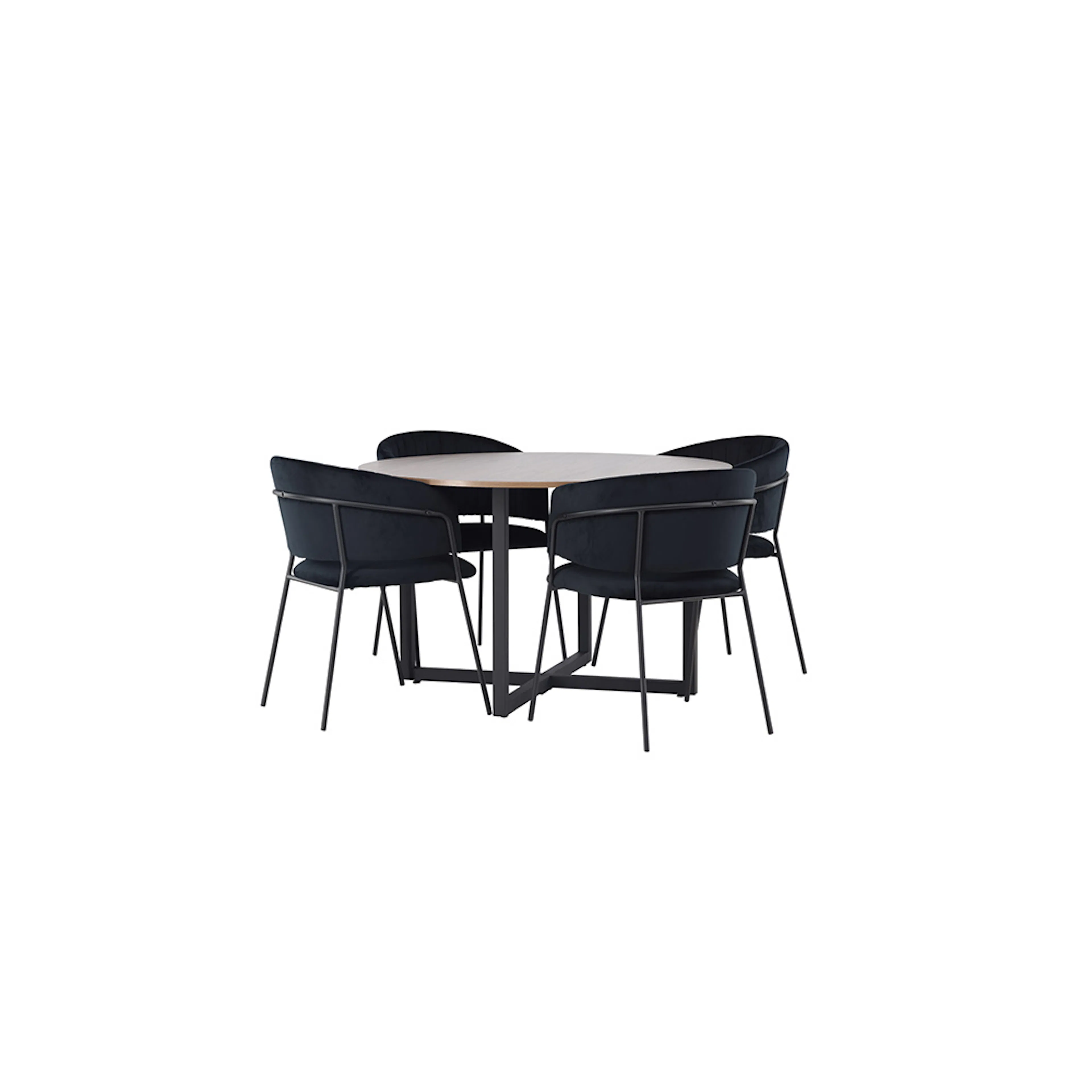 Matgrupp Venture Home Durango Ø120 cm med 4 st Selma stolar