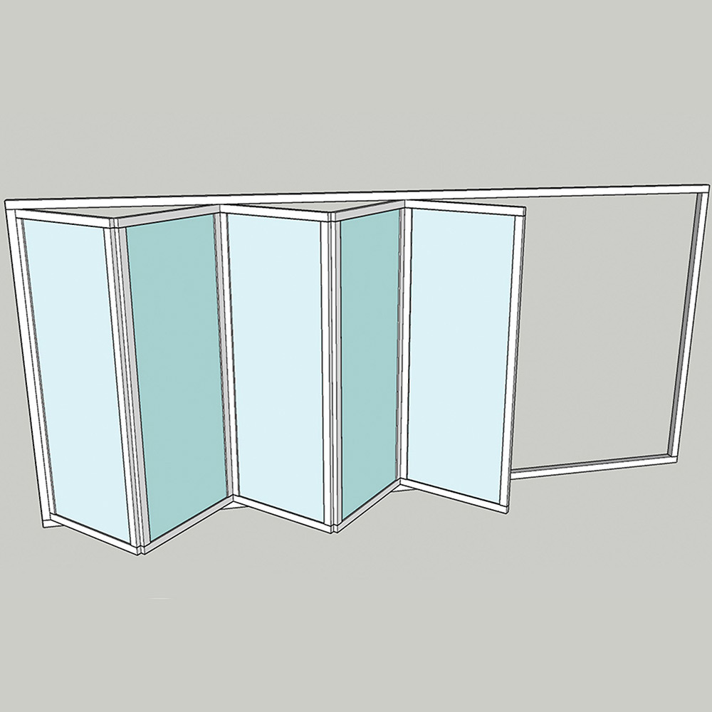 Vikparti Allvy Sunroom s75 3-Glas 5-Delad