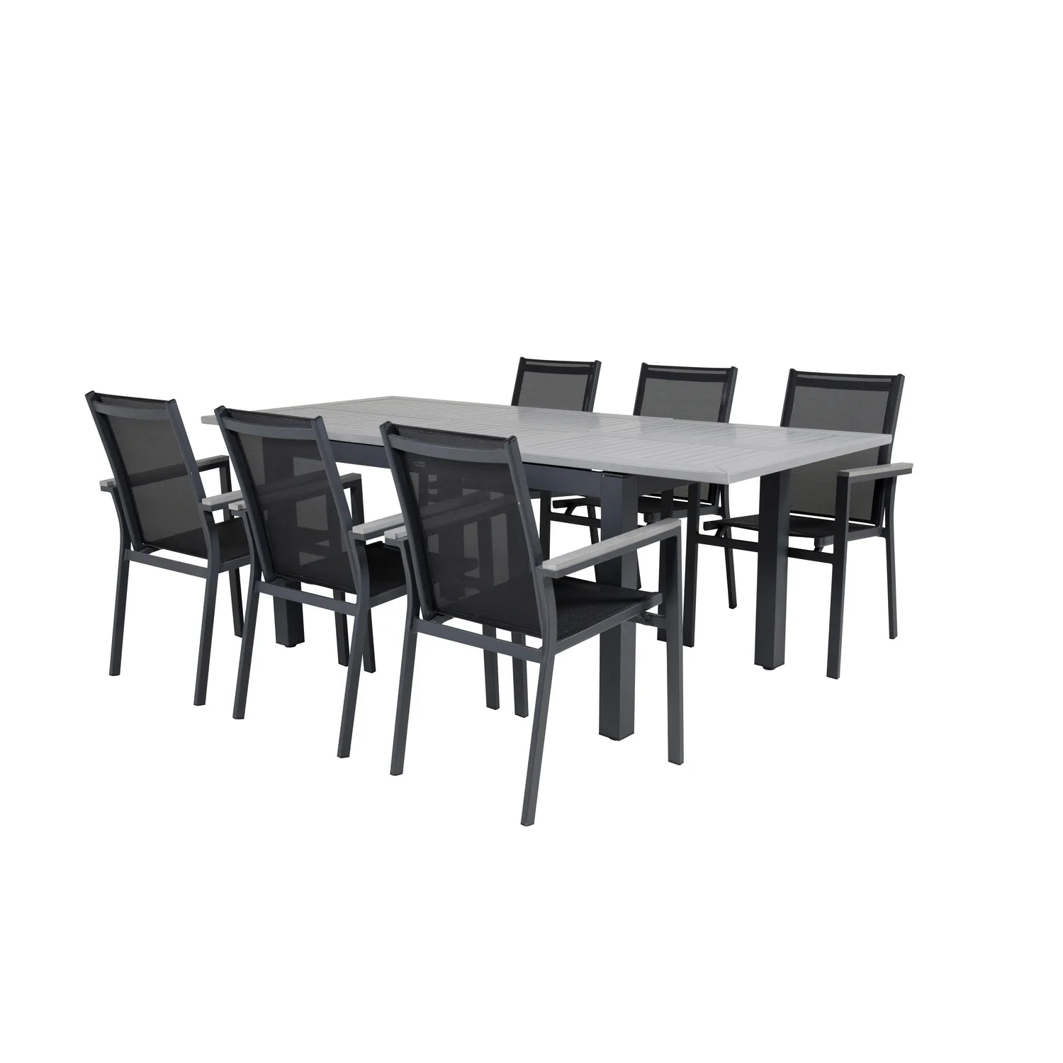 Matgrupp Venture Home Aleyna 160/240 med 6 Pincy Stolar