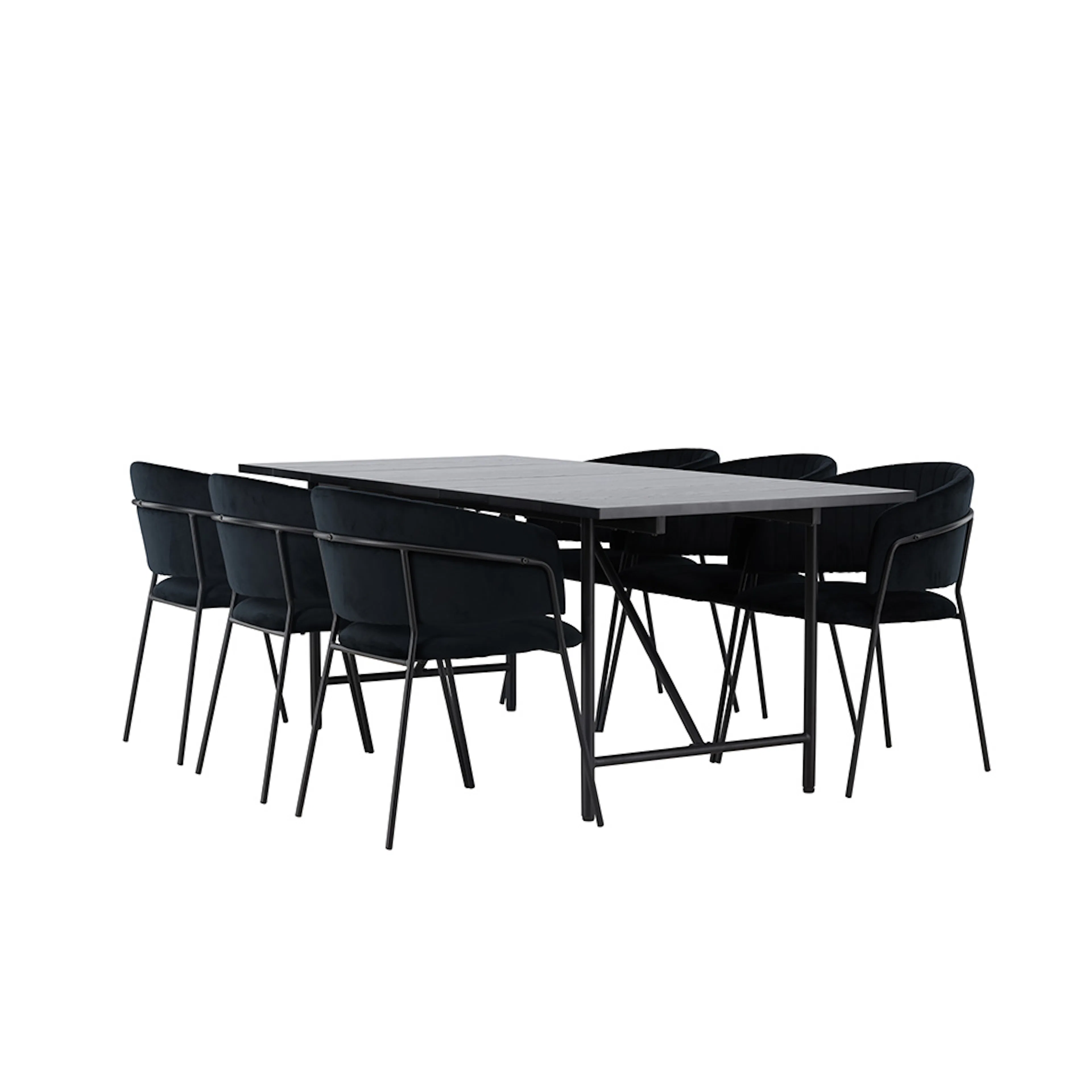 Matgrupp Venture Home Astrid med 6 Selma Stolar