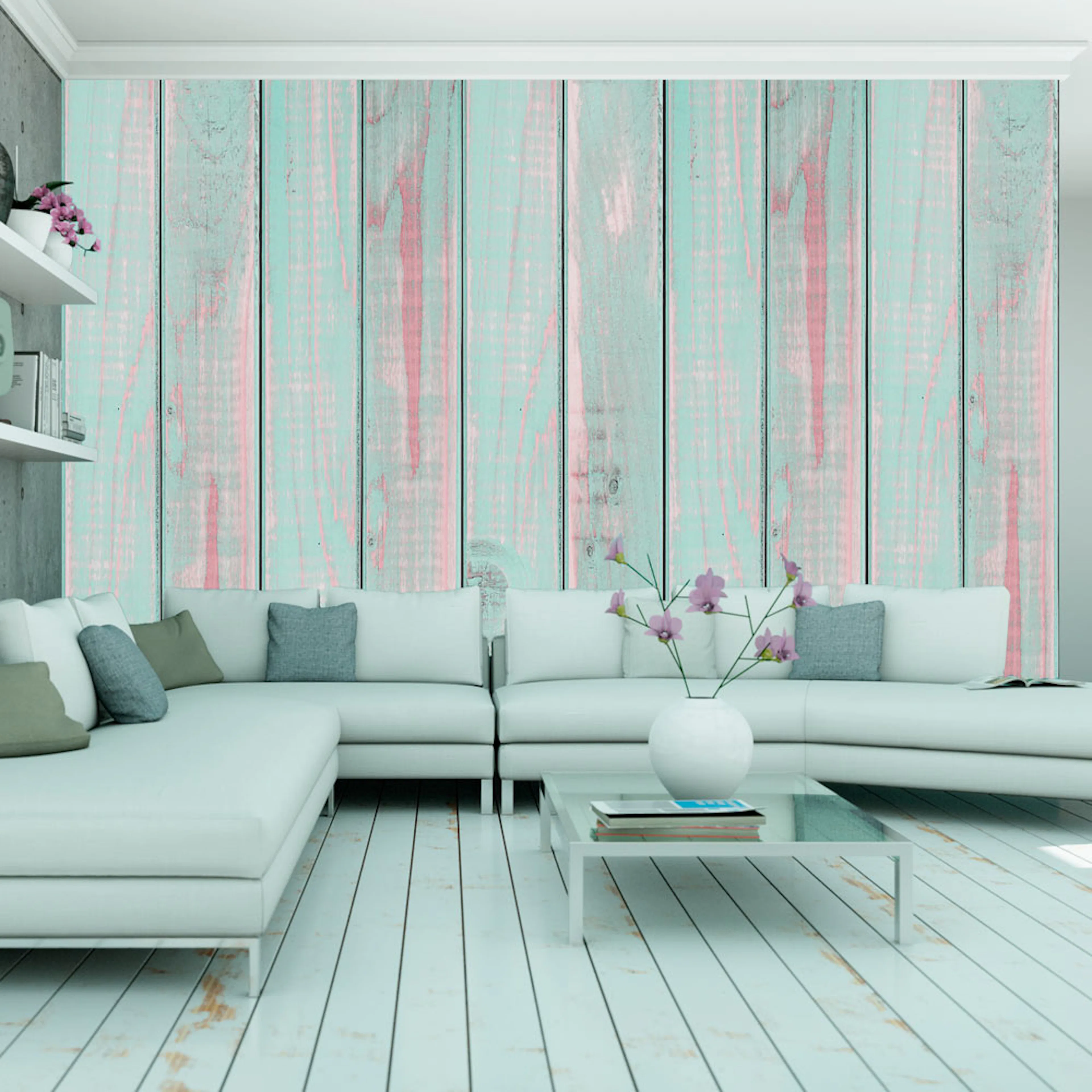 Fototapet Arkiio Peppermint clouds 50x1000 cm
