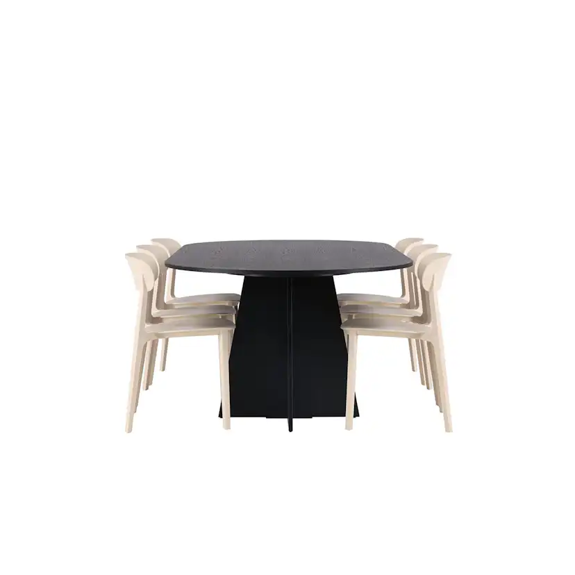 Matgrupp Venture Home Bootcut Oval med 6 st Åstol