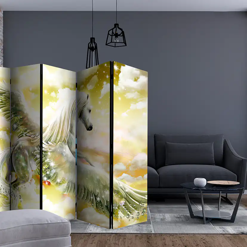Rumsavdelare Skärmvägg Arkiio Pegasus Yellow II 225x172 cm