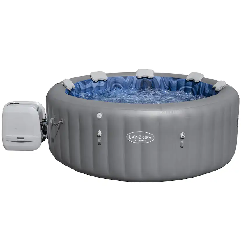 Uppblåsbart Spabad Bestway Lay-Z Santorini Hydrojet Pro