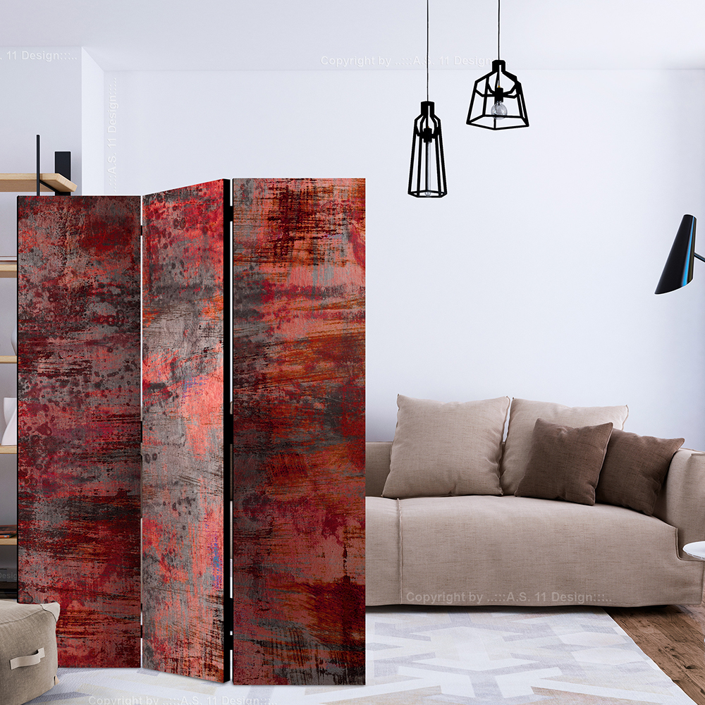 Rumsavdelare Skärmvägg Arkiio Red Metal 135x172 cm