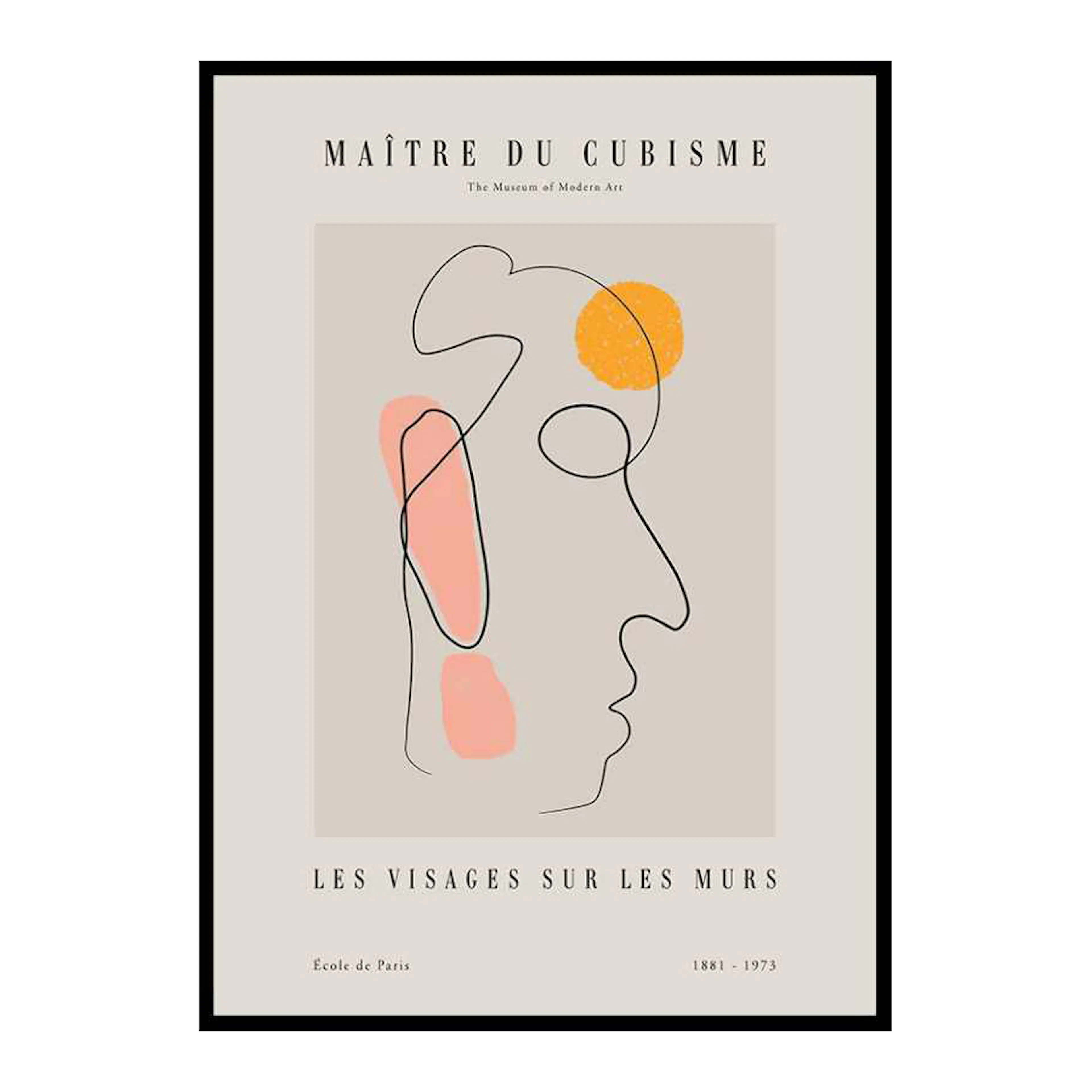 Picasso Maitre Du Cubisme No4 50x70 cm