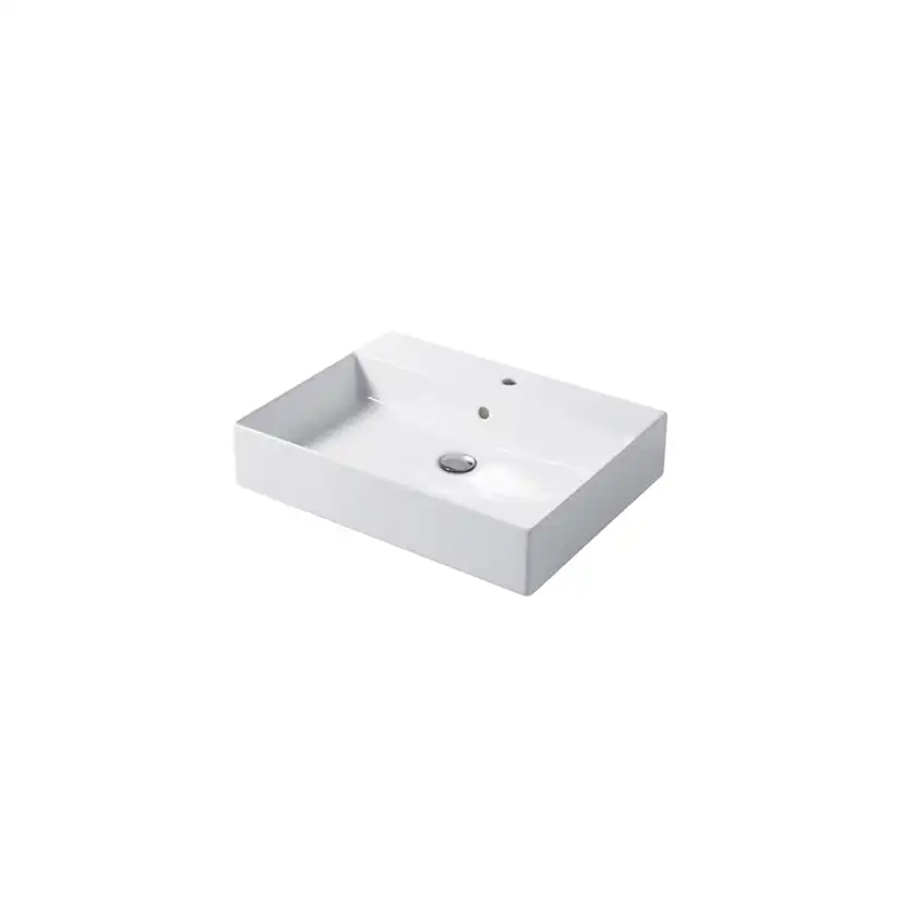 Enkelhandfat Miller Badrum Bloc Porslin Vit