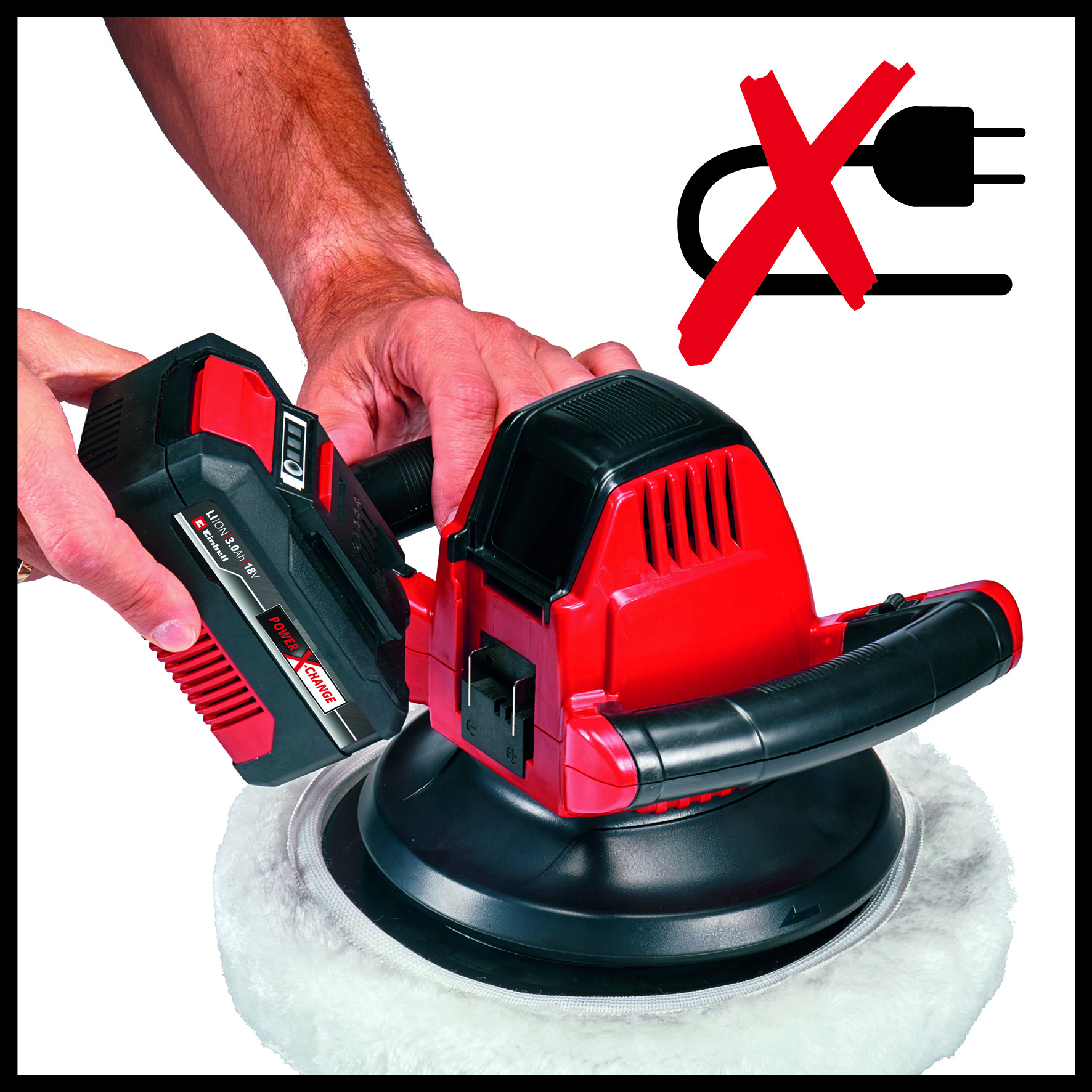 Polermaskin Einhell CE-CB 18/254 Li-Solo