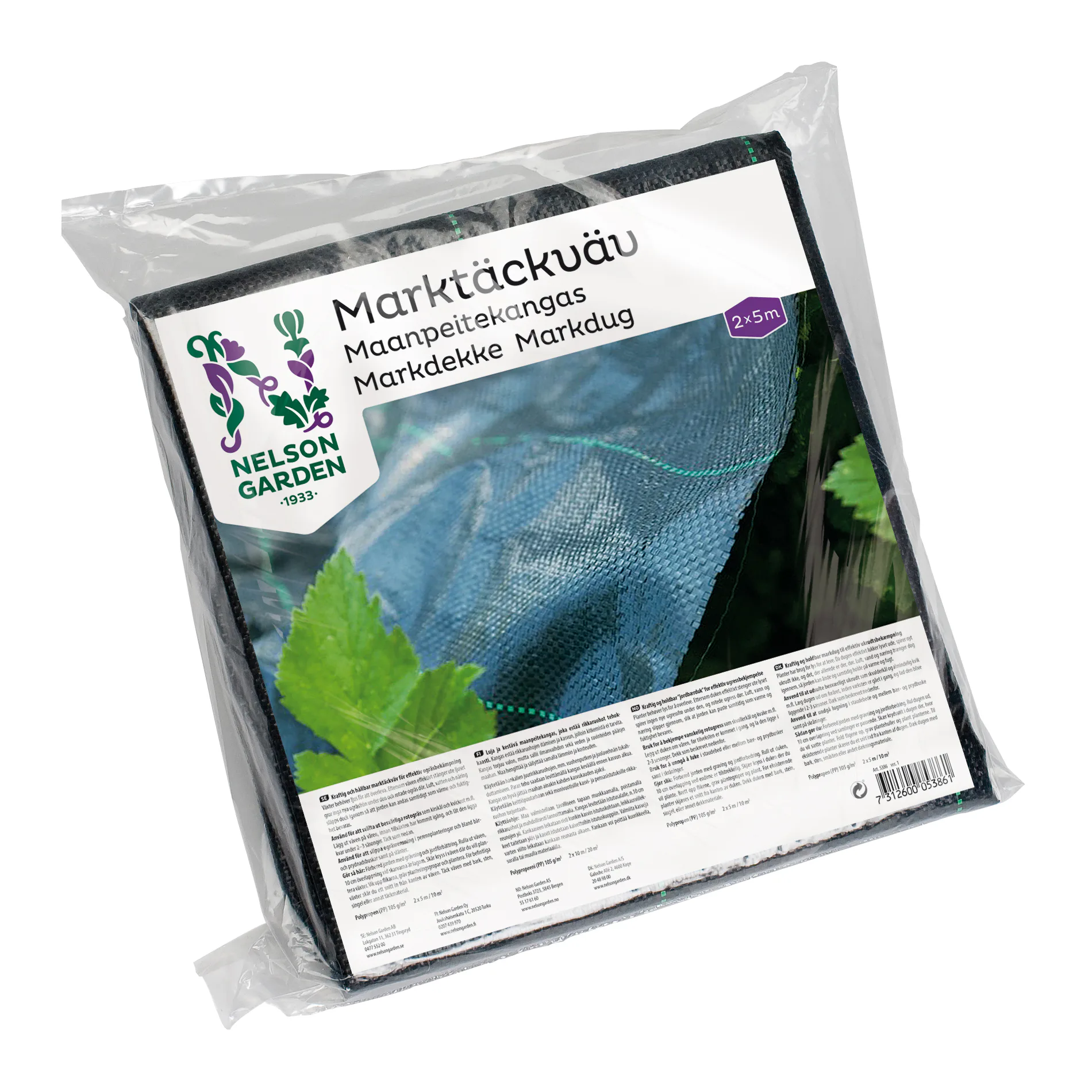 Marktäckväv Nelson Garden 2x5 m