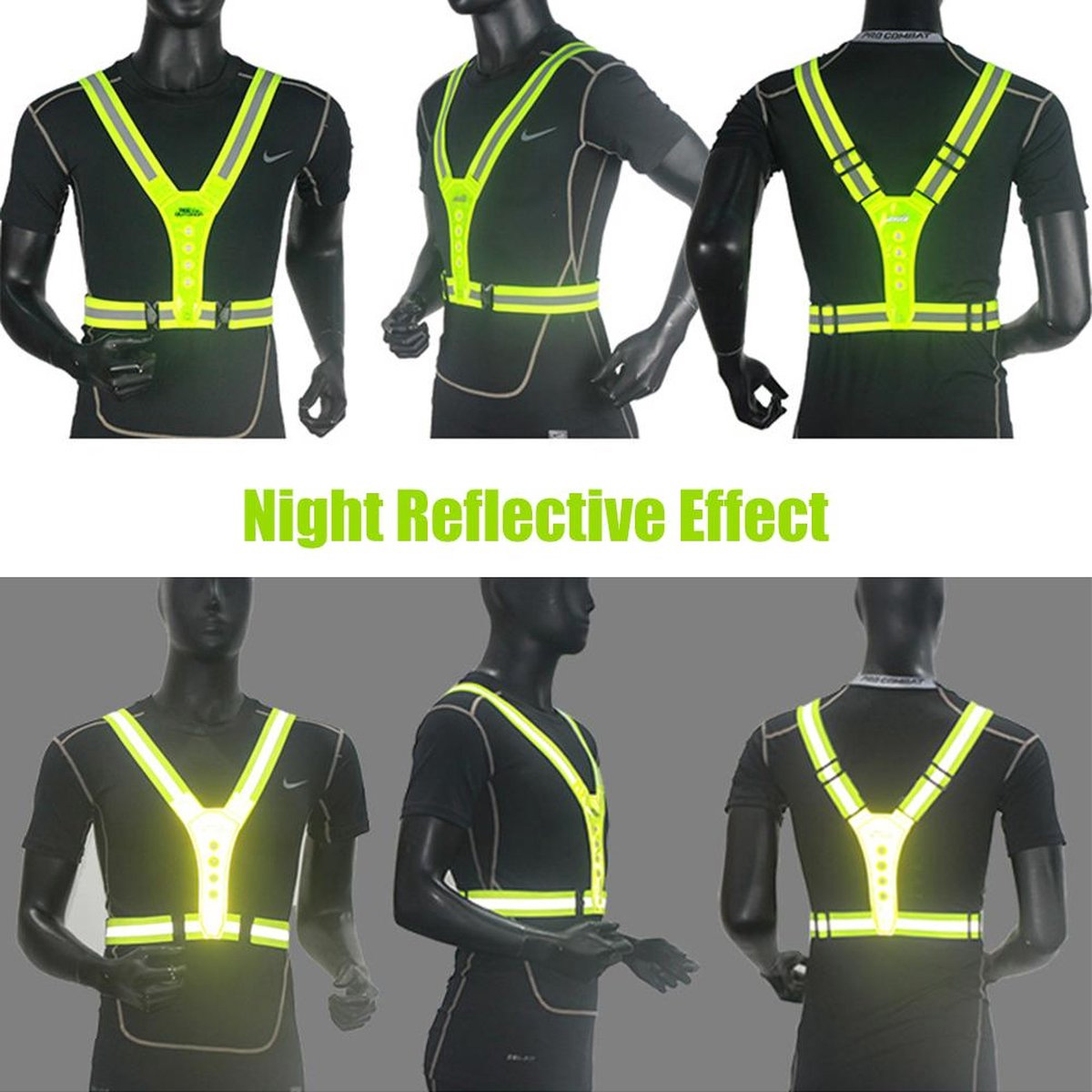 Reflexväst Japcell Med LED-ljus