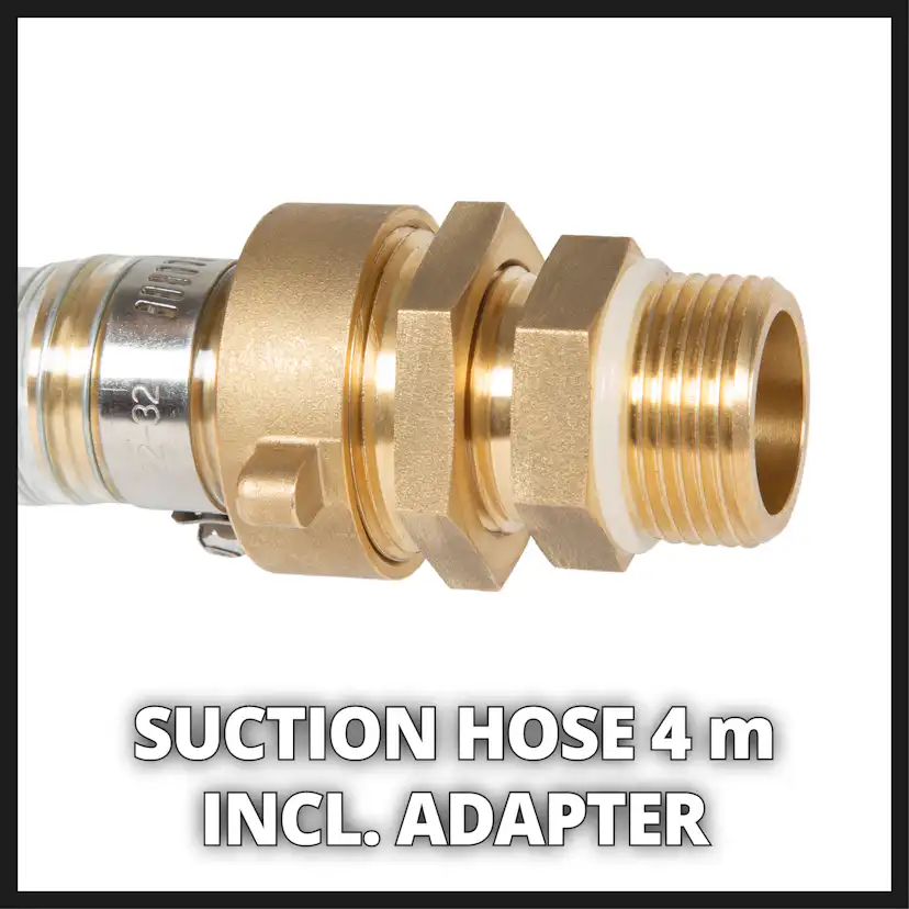 Sugslang med mässingkoppling Einhell 4m/1
