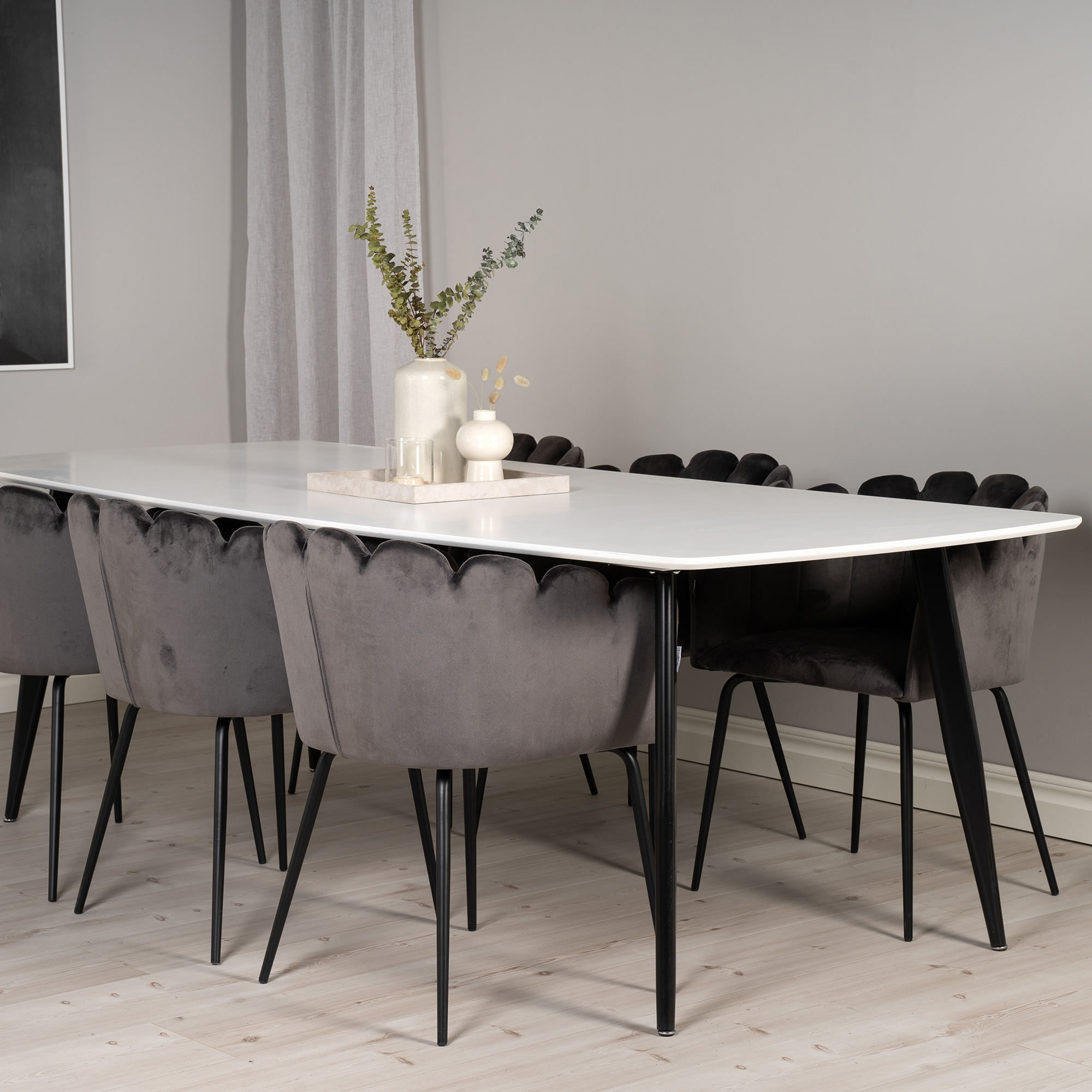 Matgrupp furniture/fashion Poker med 6 Limhamn Stolar