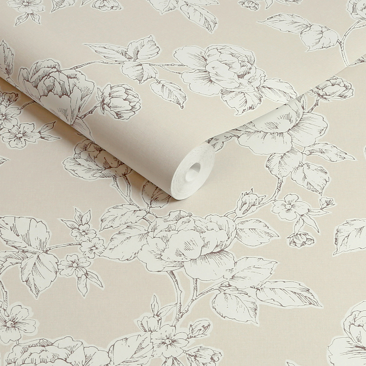 Tapet Laura Ashley Pollington Roses Naturell