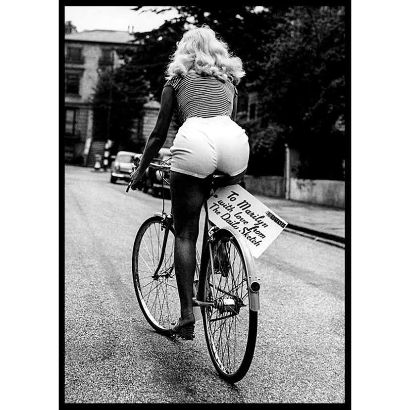 Poster Gallerix Marilyn Monroe Riding Bicycle