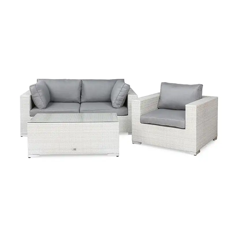 Loungegrupp Comfort Garden Bahamas Soffa 3-sits med Utebord Utomhus
