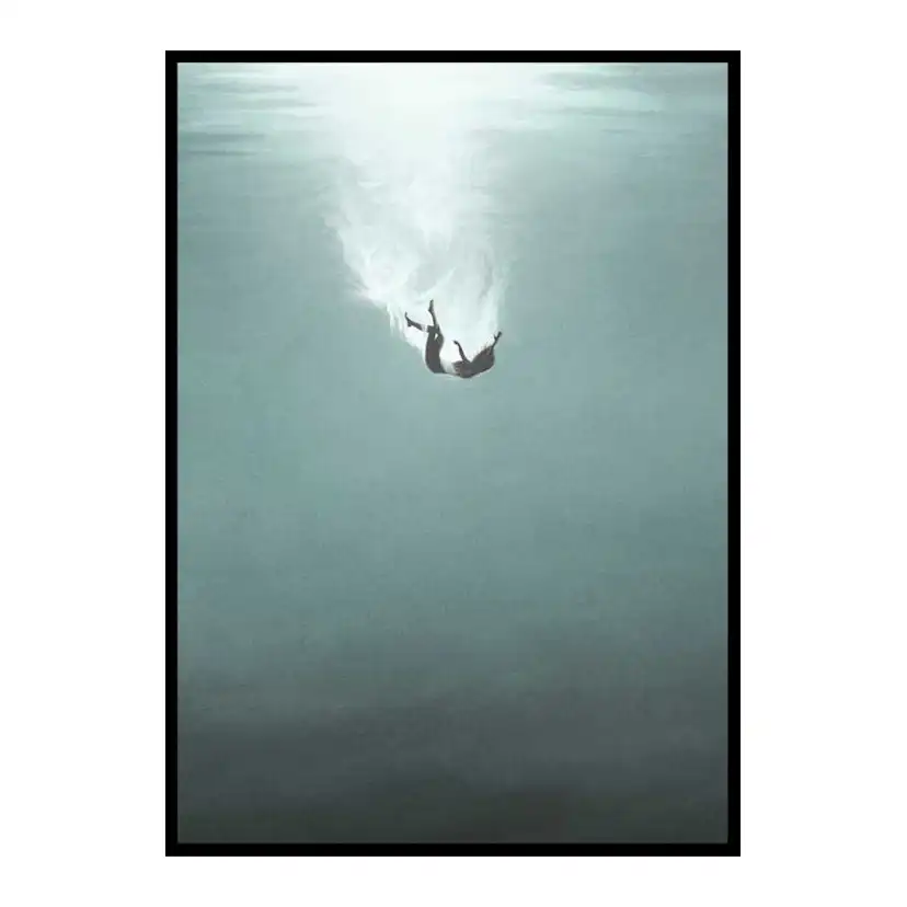 Poster Gallerix Falling Underwater