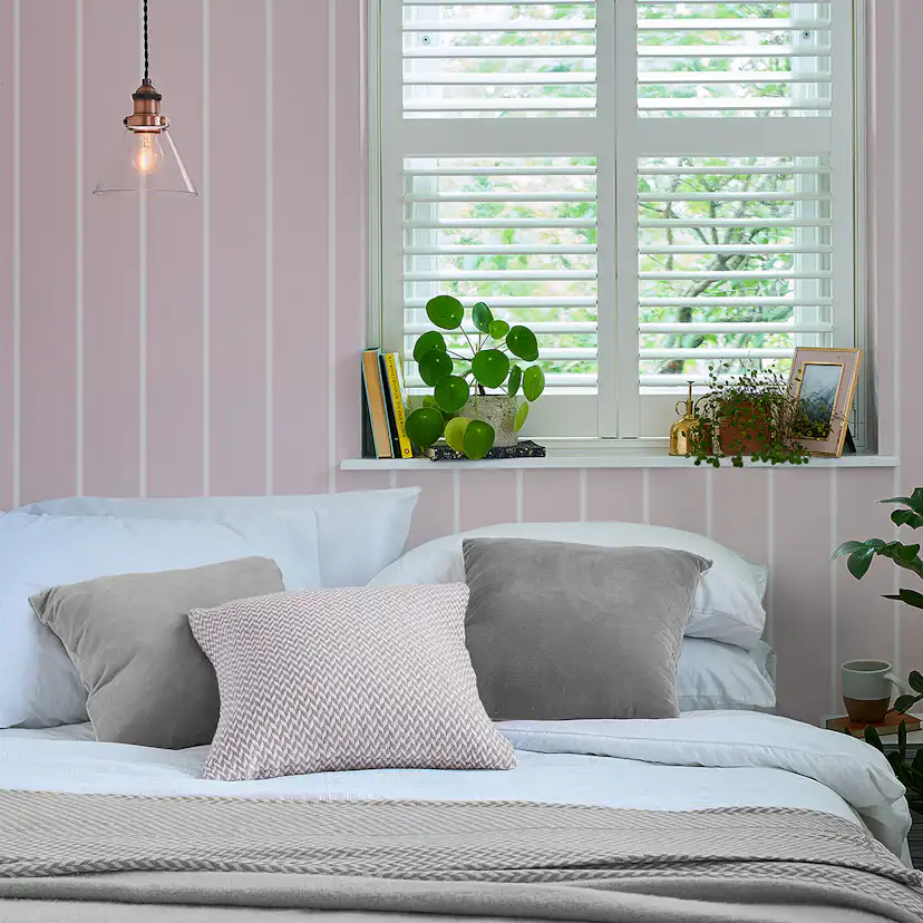 Tapet Laura Ashley Saltram Stripe Pale Amethyst 118491
