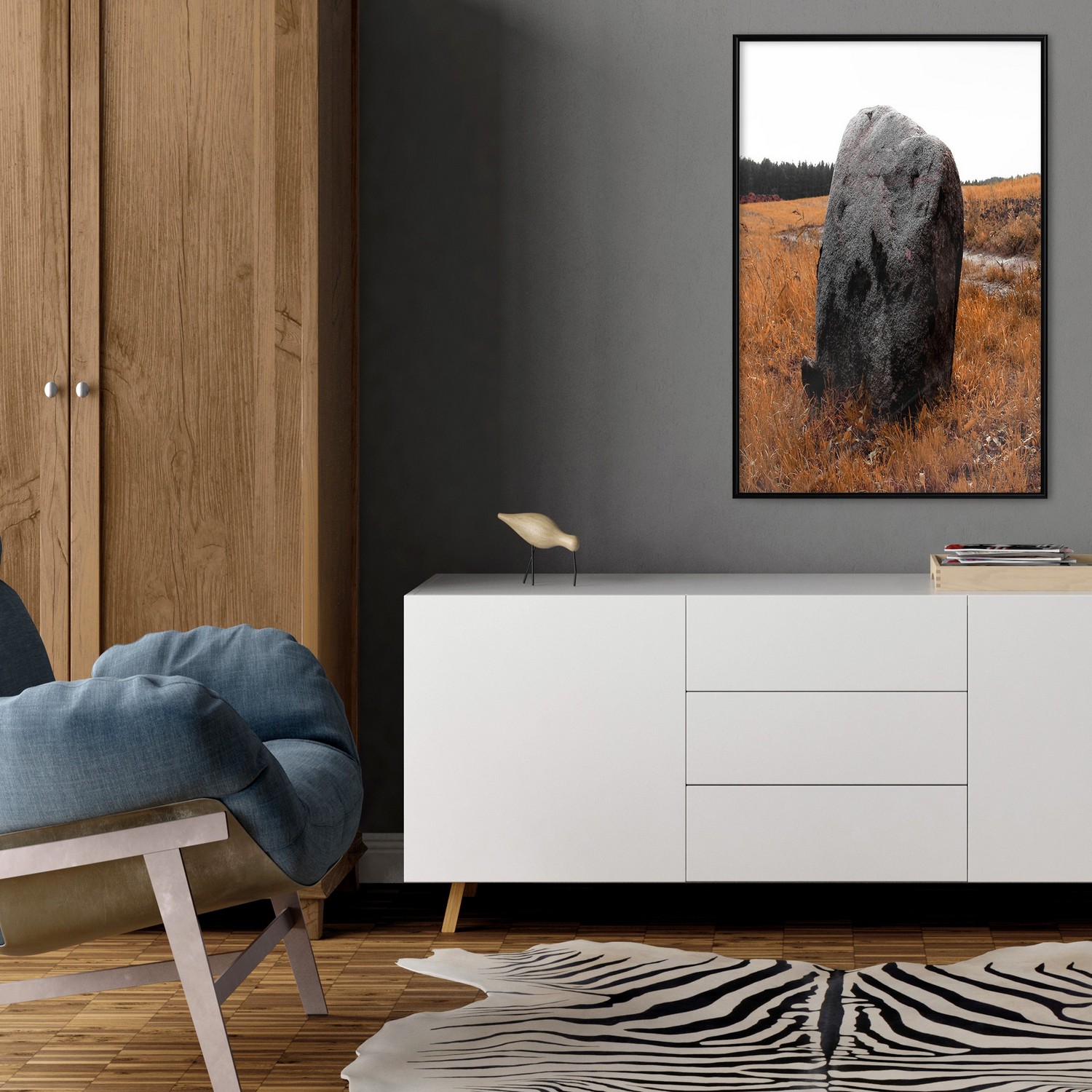 Poster Artgeist Affisch Field Signpost