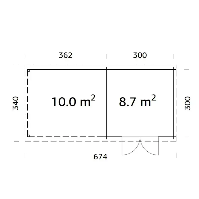 Stuga Palmako Ella 18,7 m2