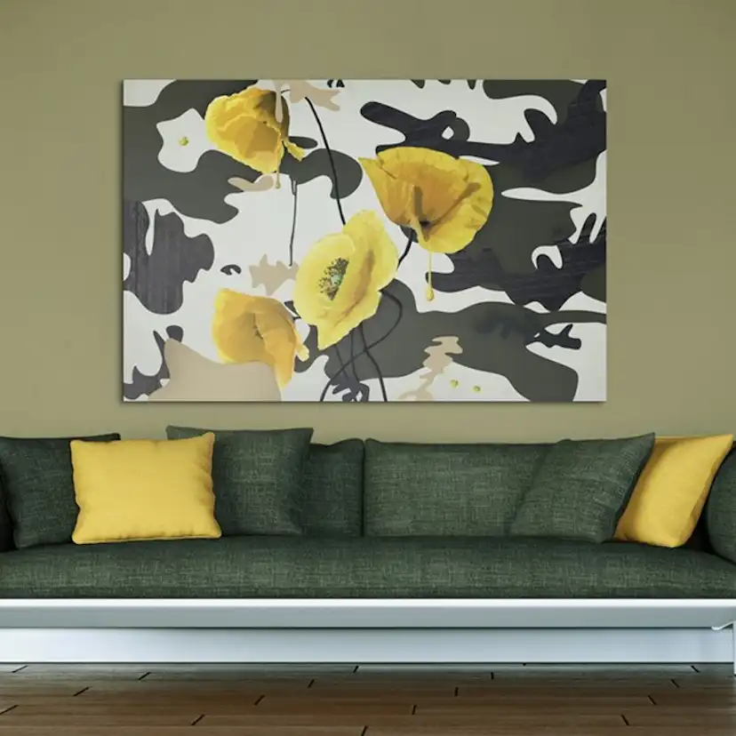 Tavla Arkiio Målad Av Vallmo