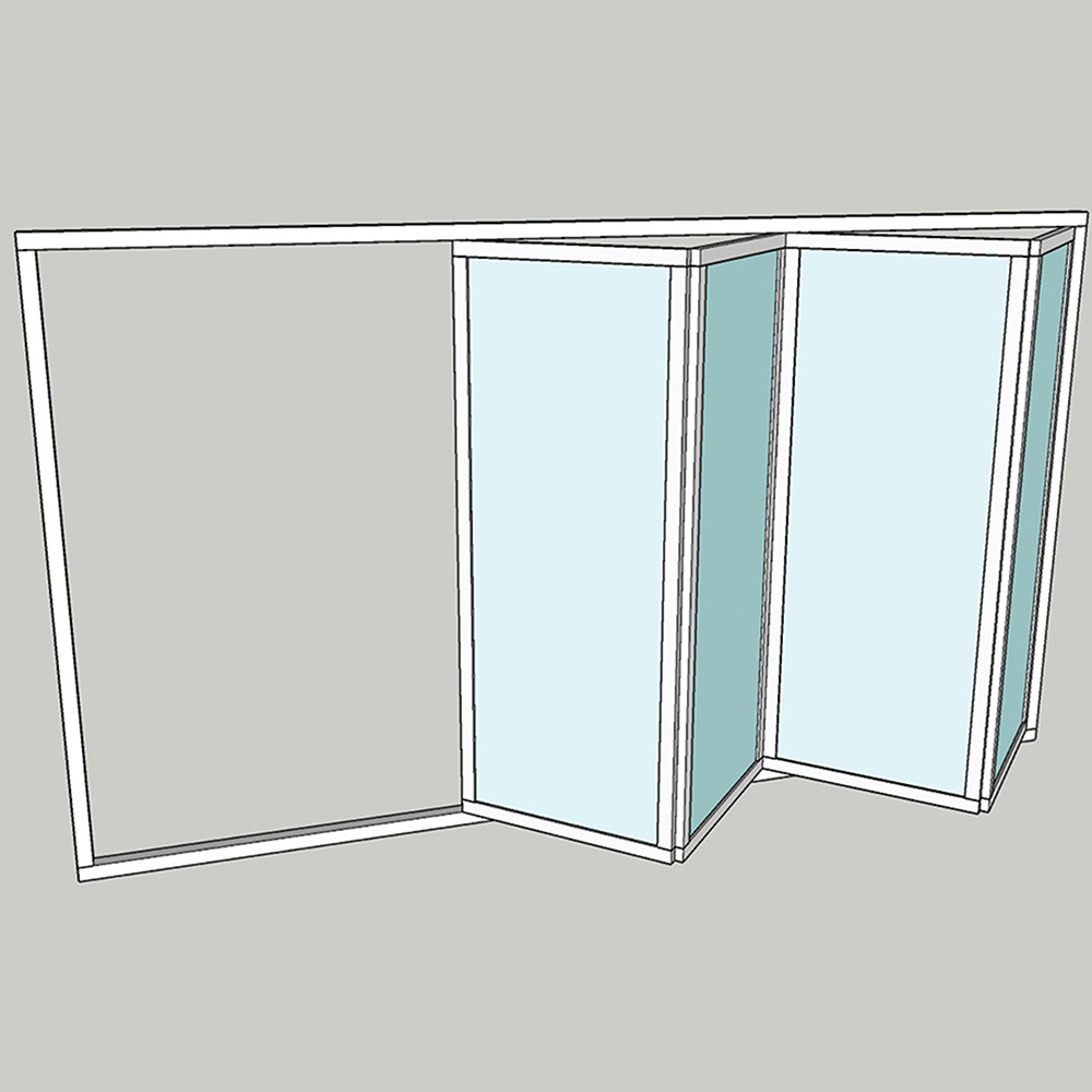 Vikparti Allvy Sunroom s75 3-Glas 4-Delad