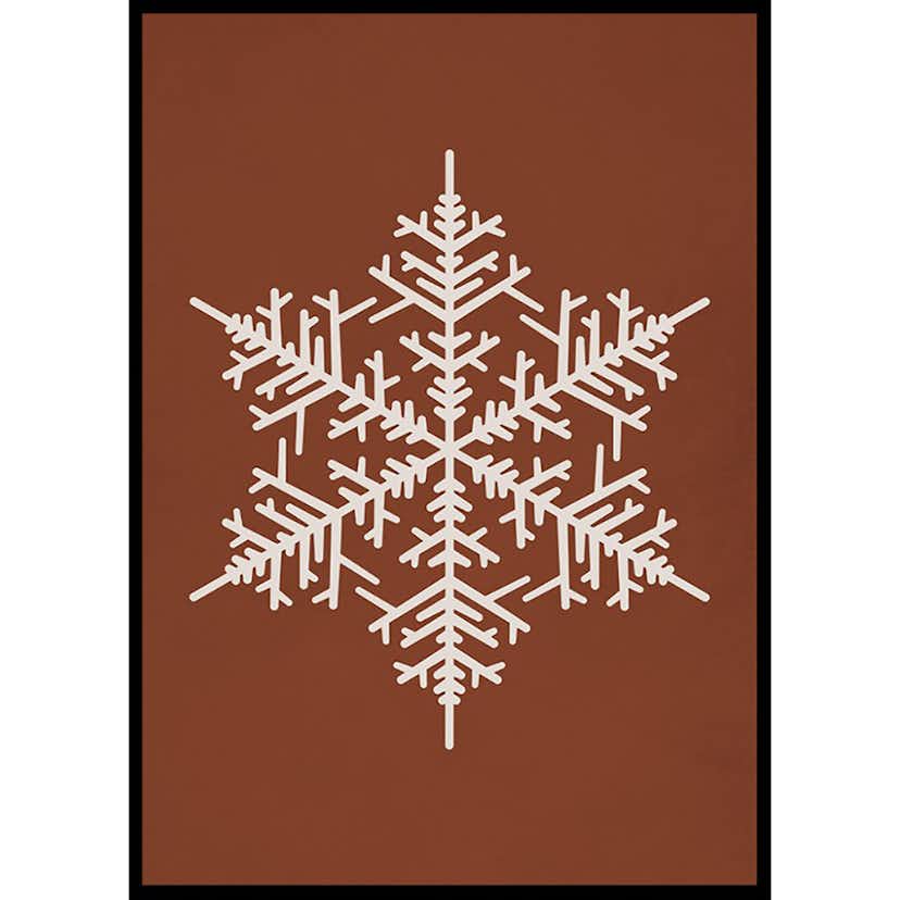 Poster Gallerix Snowflake WB